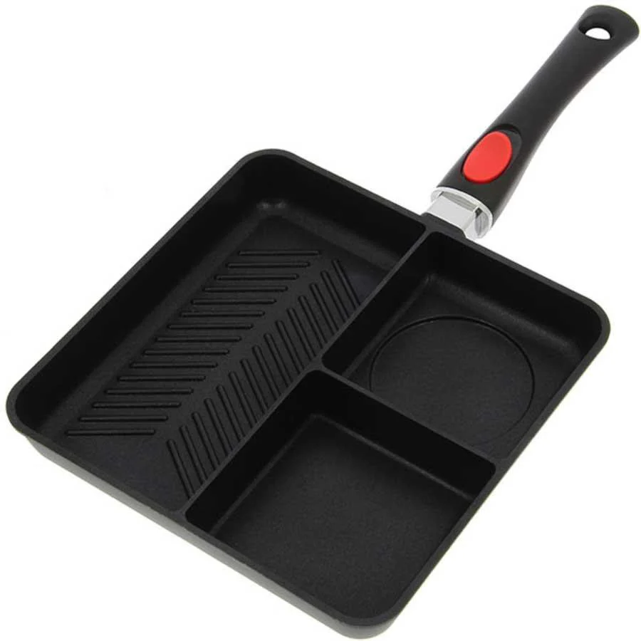 3 Way Outdoor Frying Pan (with Removable Handle) - Image 2