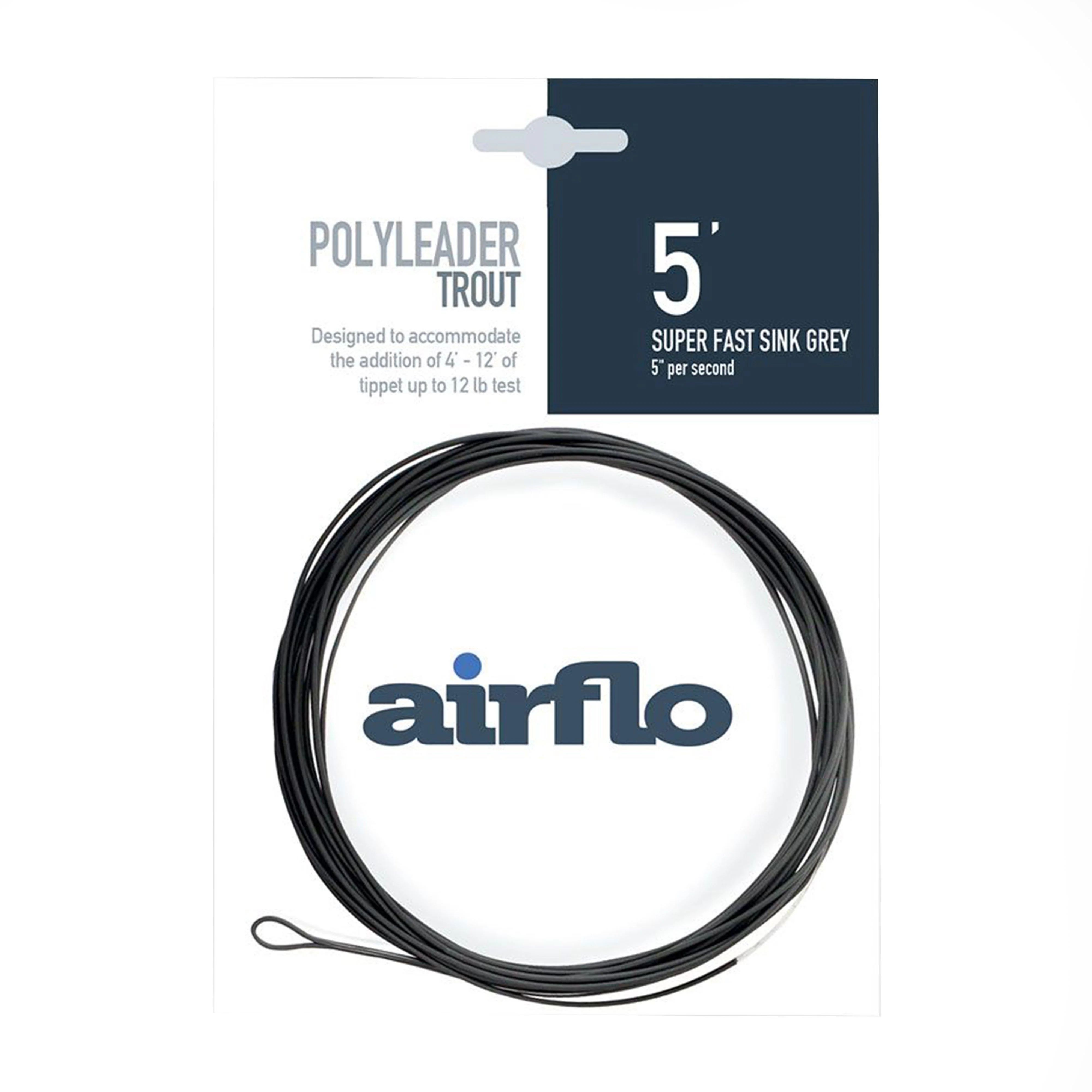 Polyleader 5' Trout Super Fast Sink Grey - Image 2
