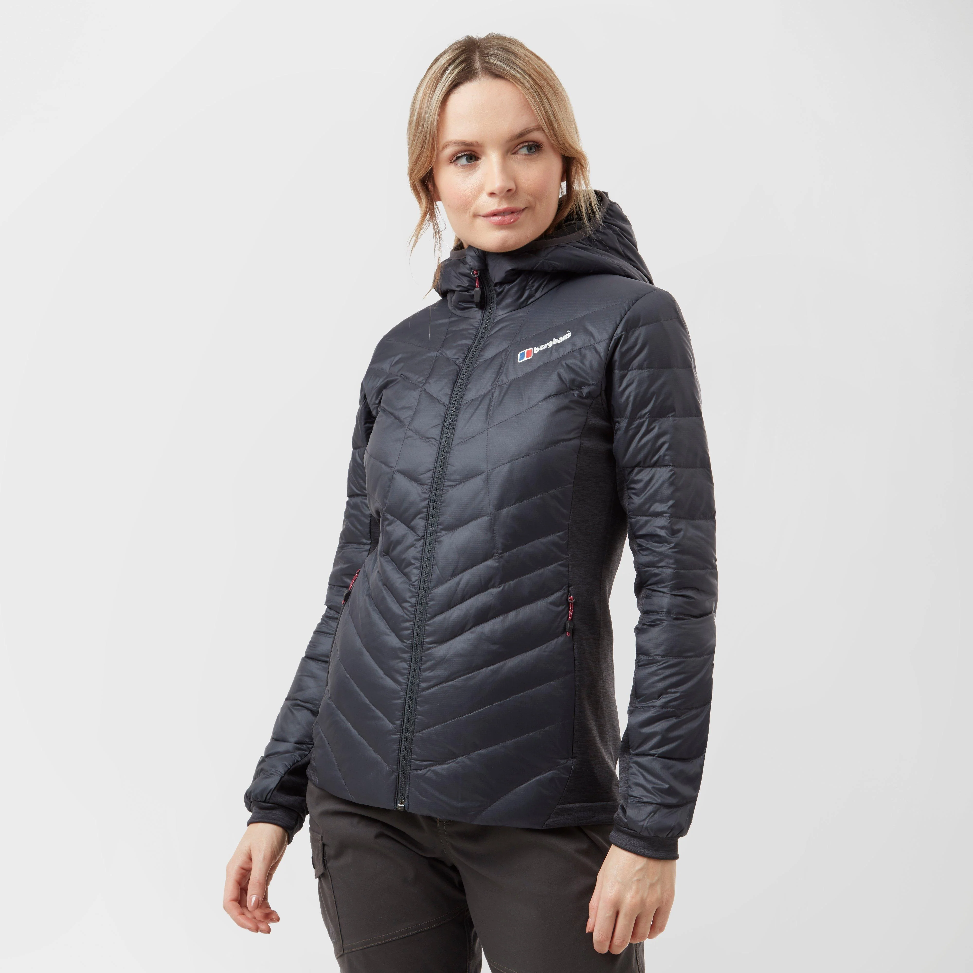 Women’s Finsler Stretch Hooded Down Jacket - Image 2