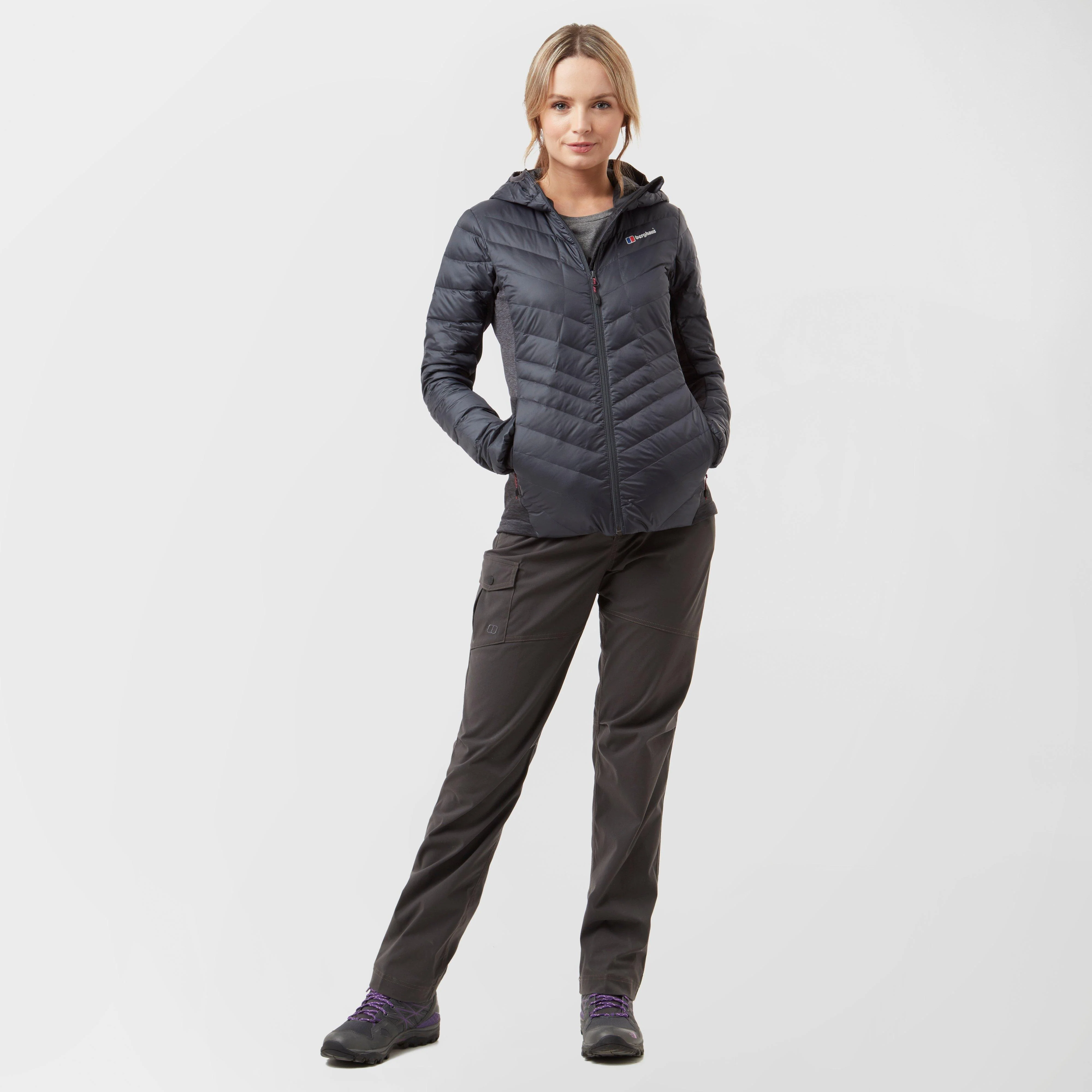Women’s Finsler Stretch Hooded Down Jacket - Image 3