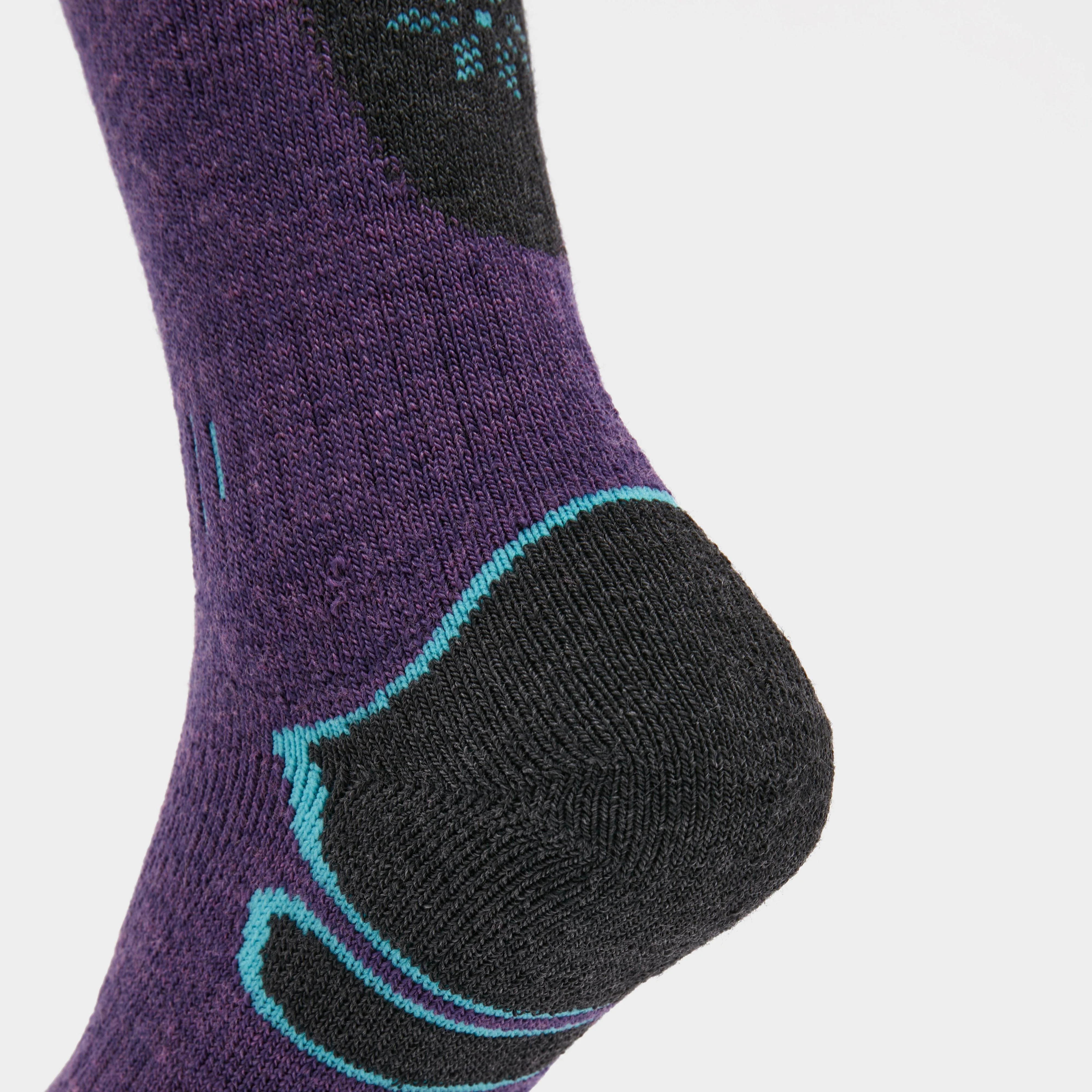 Women's Ski Midweight Merino Endurance Over Calf Socks - Image 13