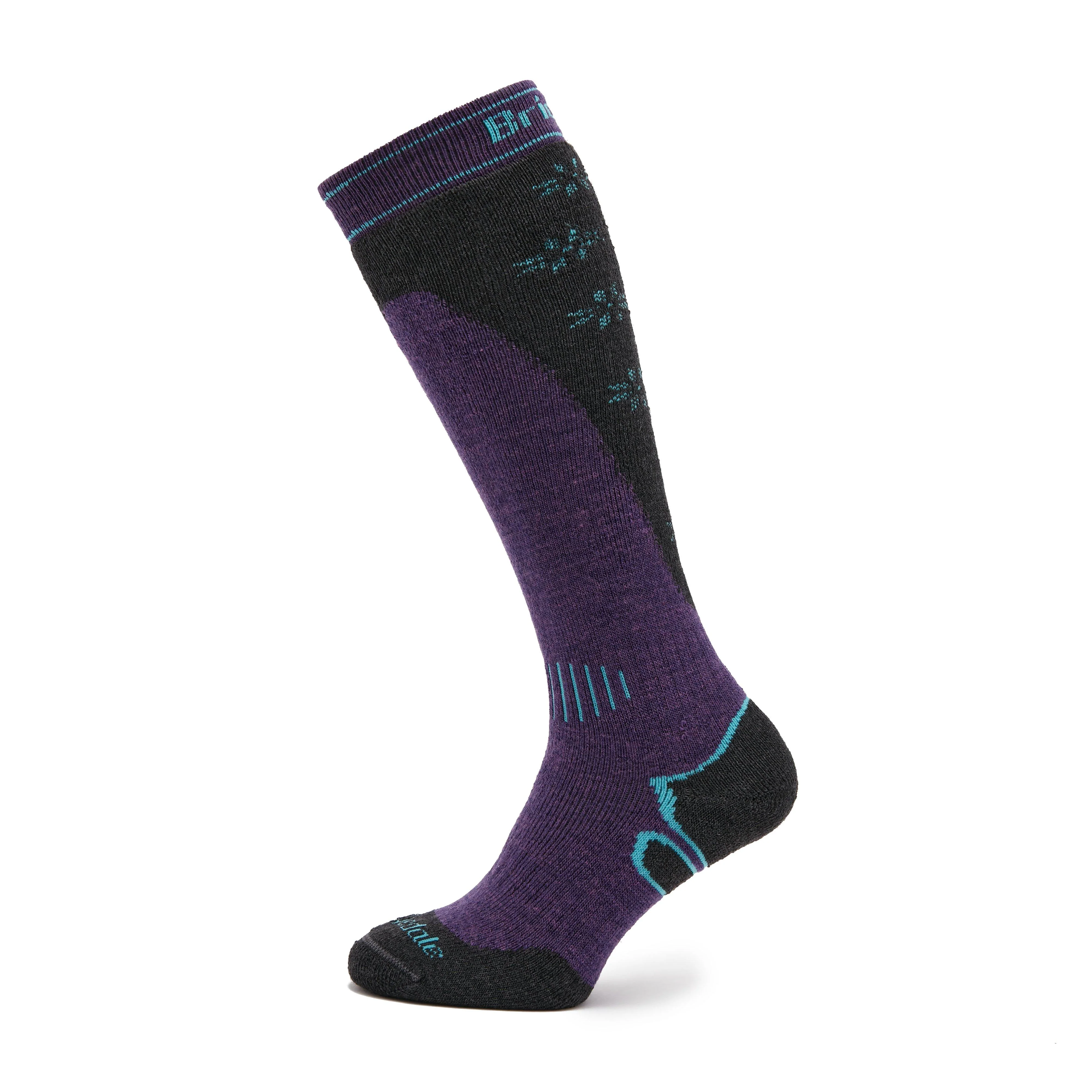 Women's Ski Midweight Merino Endurance Over Calf Socks - Image 14