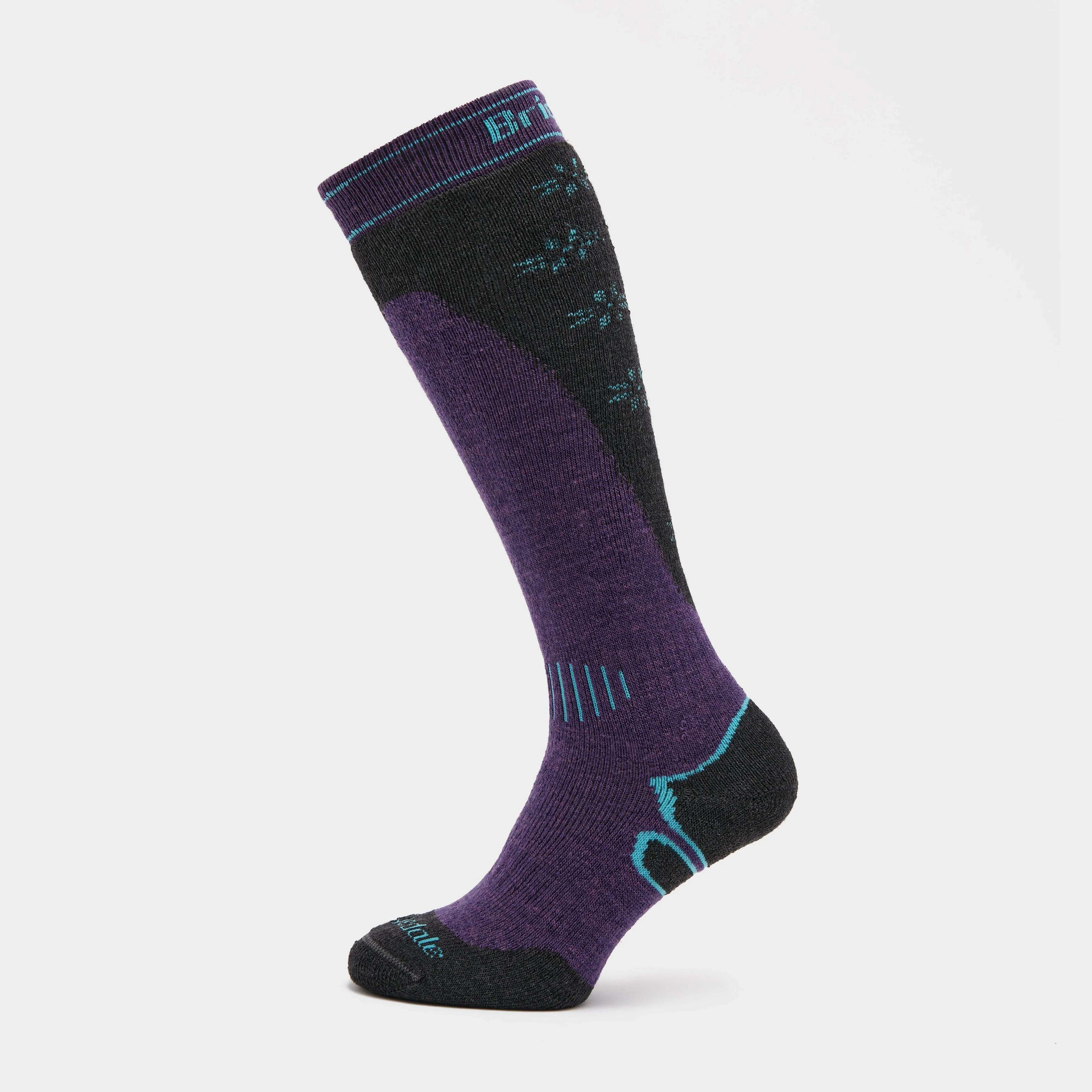 Women's Ski Midweight Merino Endurance Over Calf Socks - Image 8