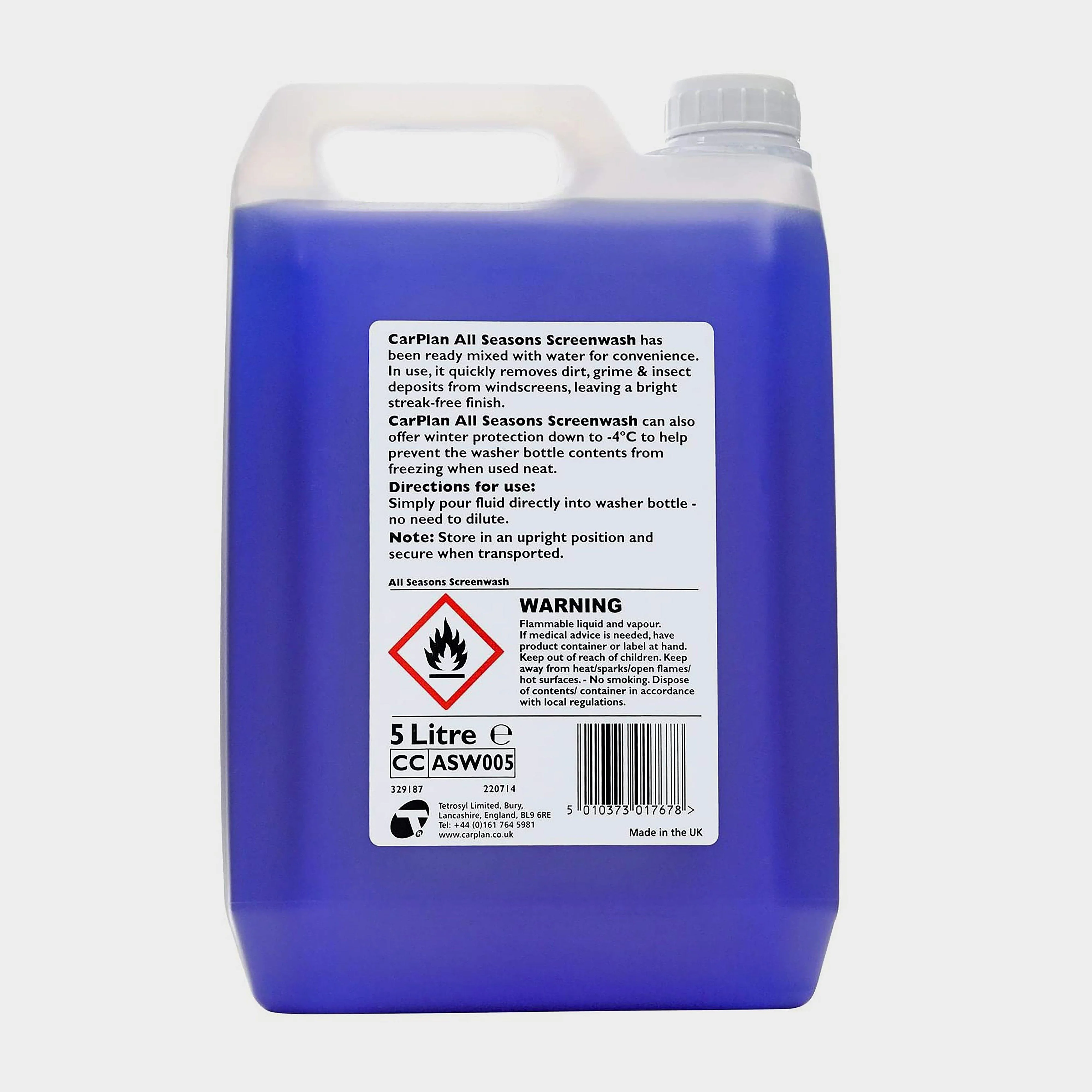 All Seasons Ready Mixed Screen Wash (5 Litres) - Image 2