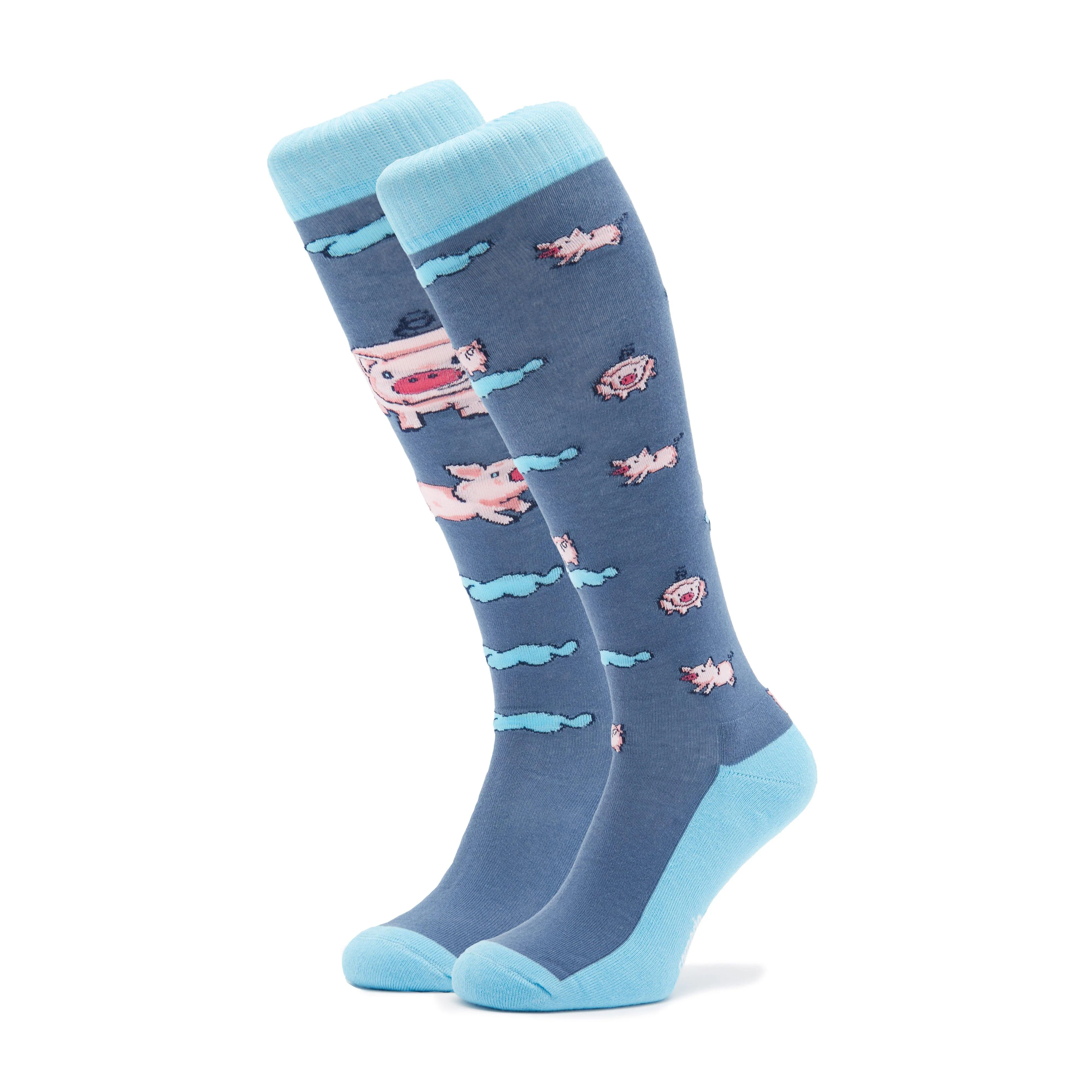 Adults Novelty Fun Socks Pigs - Image 8