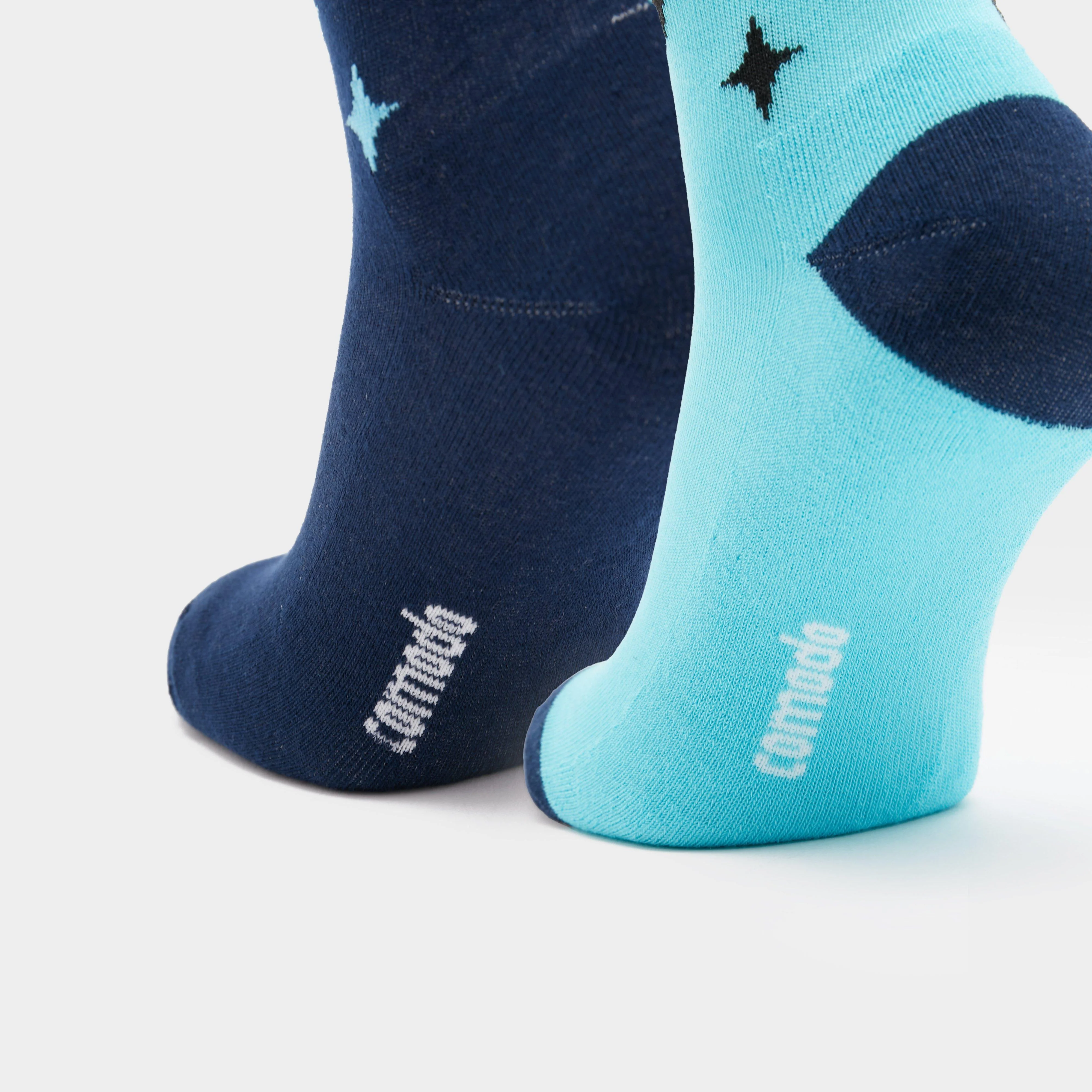Kids Novelty Blue Unicorn Socks - Image 5