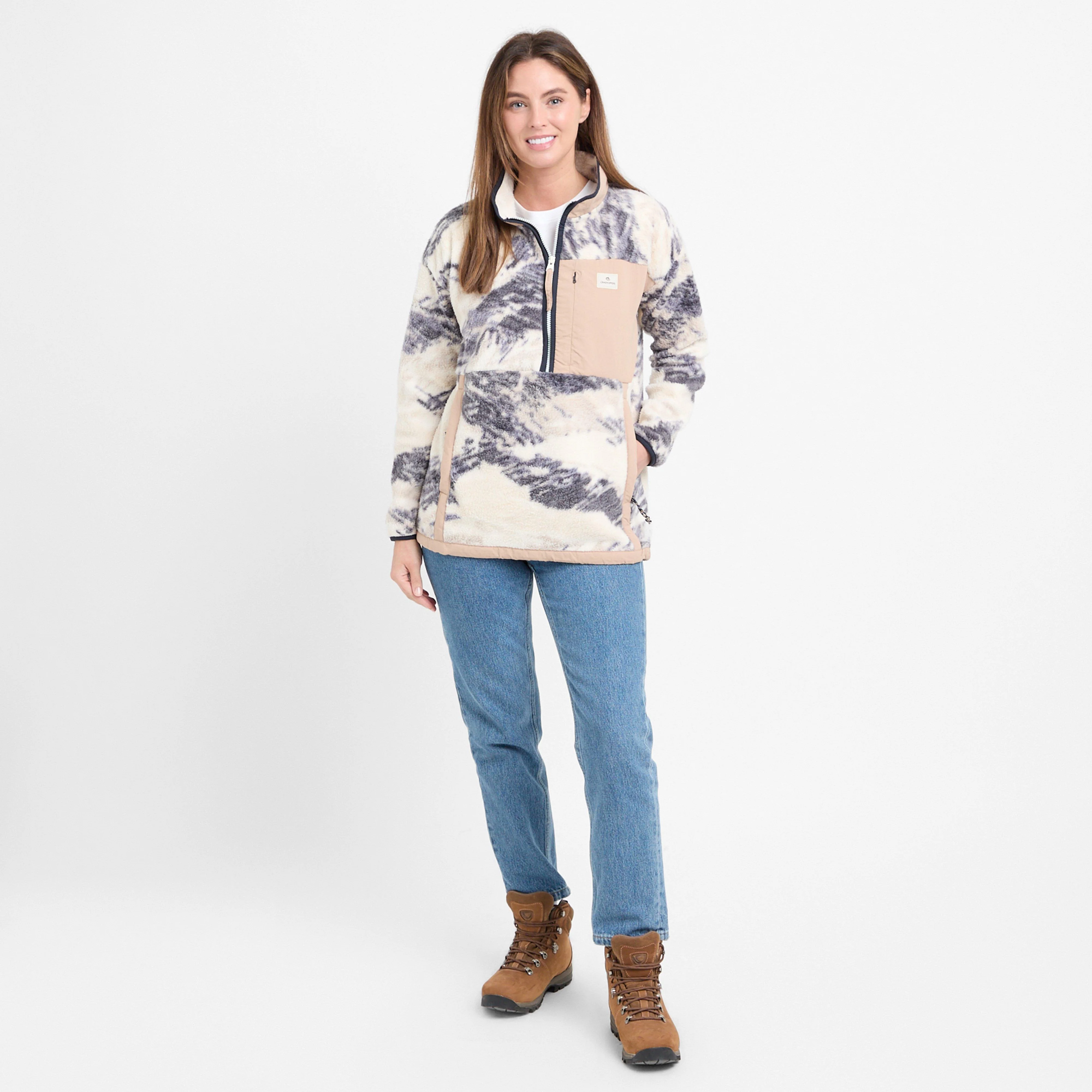 Women's Grange Relaxed Fit Half Zip Fleece - Image 3