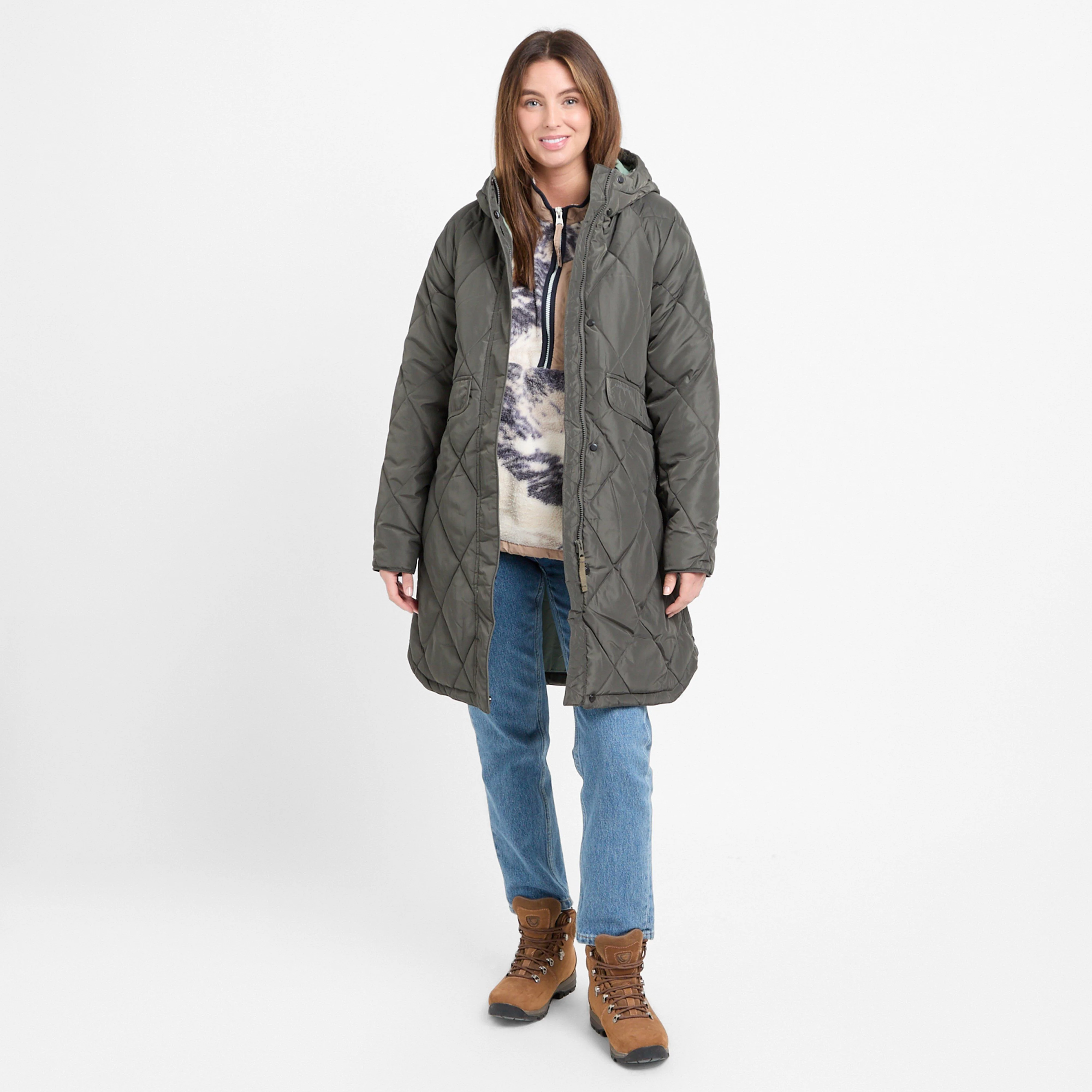 Women’s Sweetgrass Long Length Quilted Jacket - Image 3