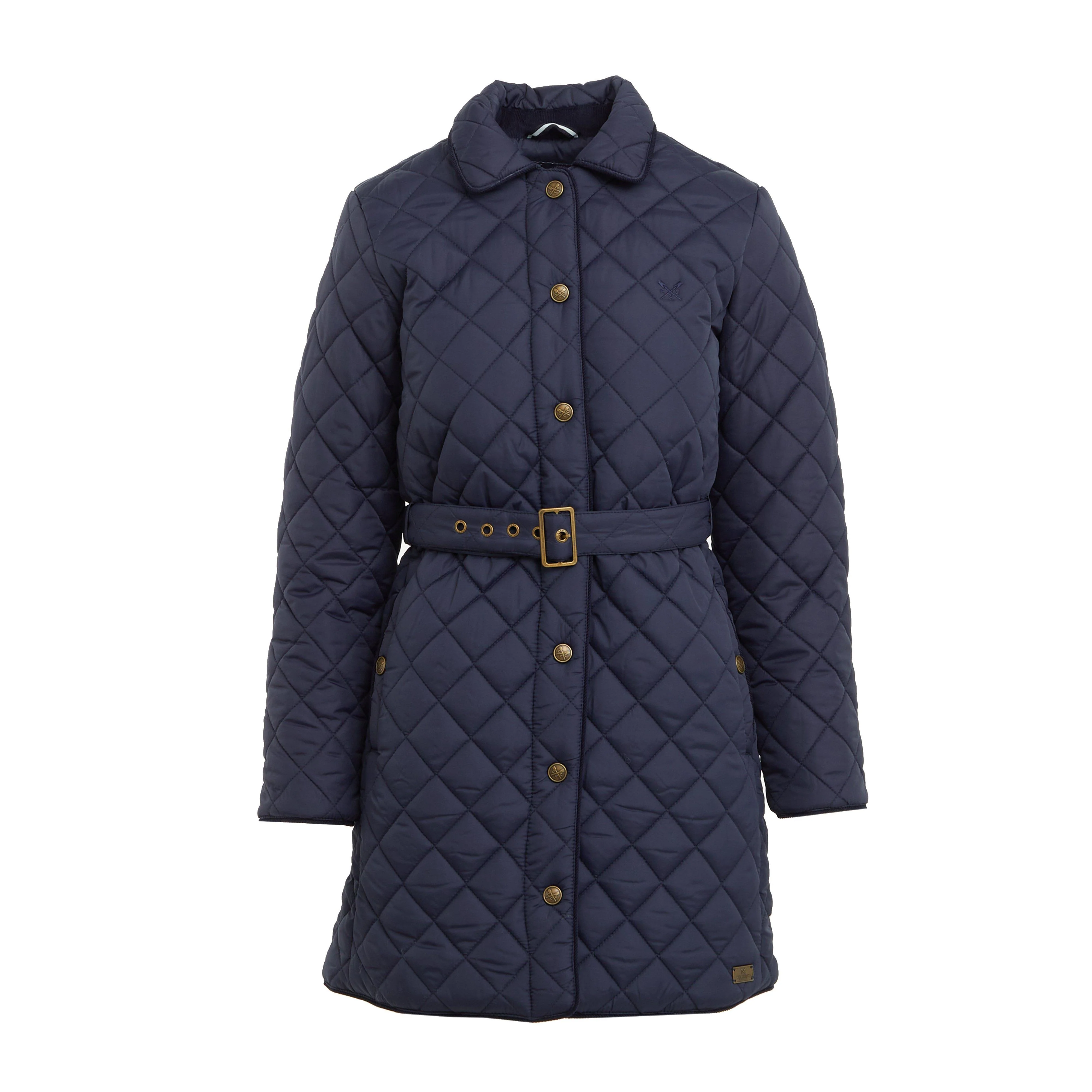 Women’s Belted Diamond Quilted Jacket - Image 8