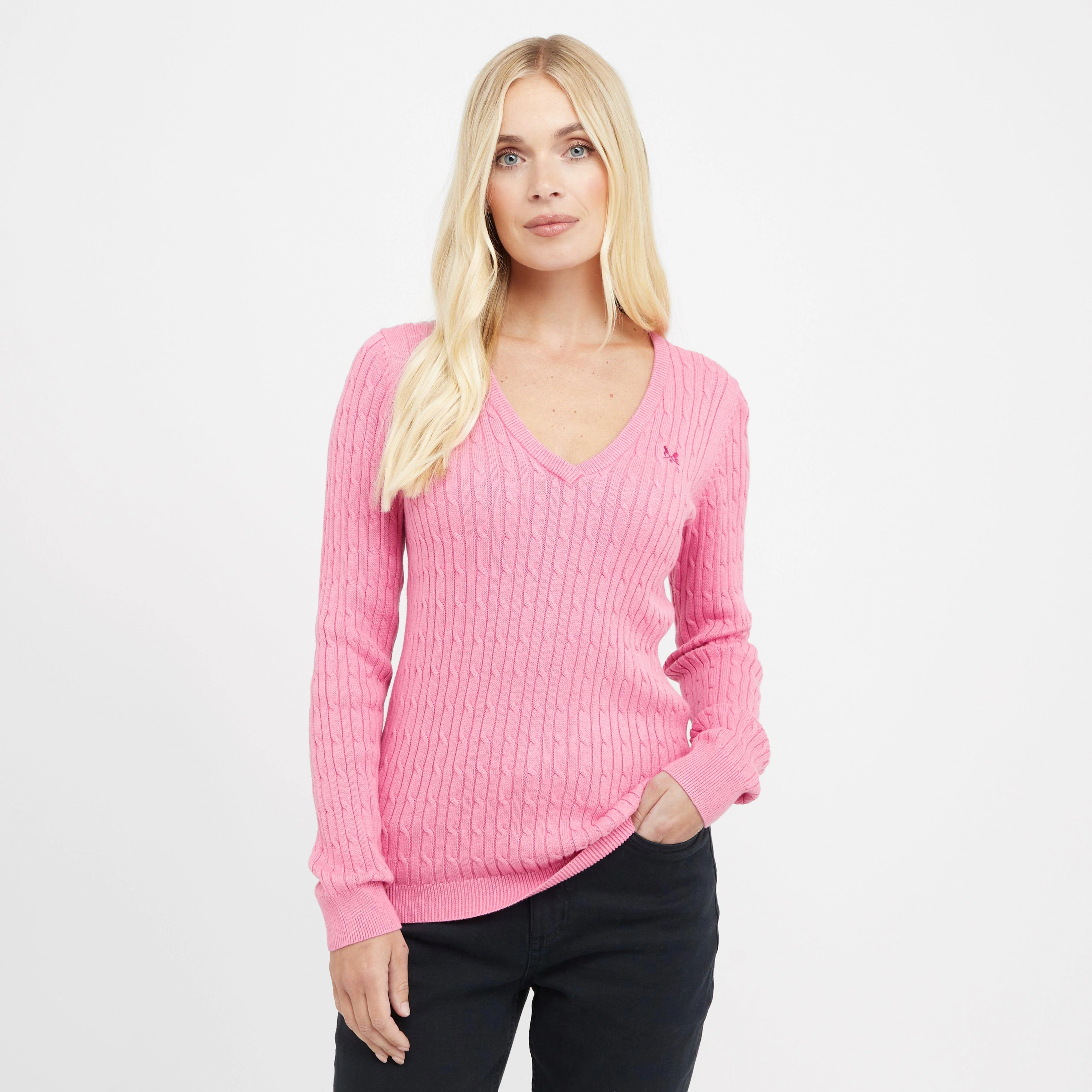 Women’s Heritage Cable Knit V Neck Jumper