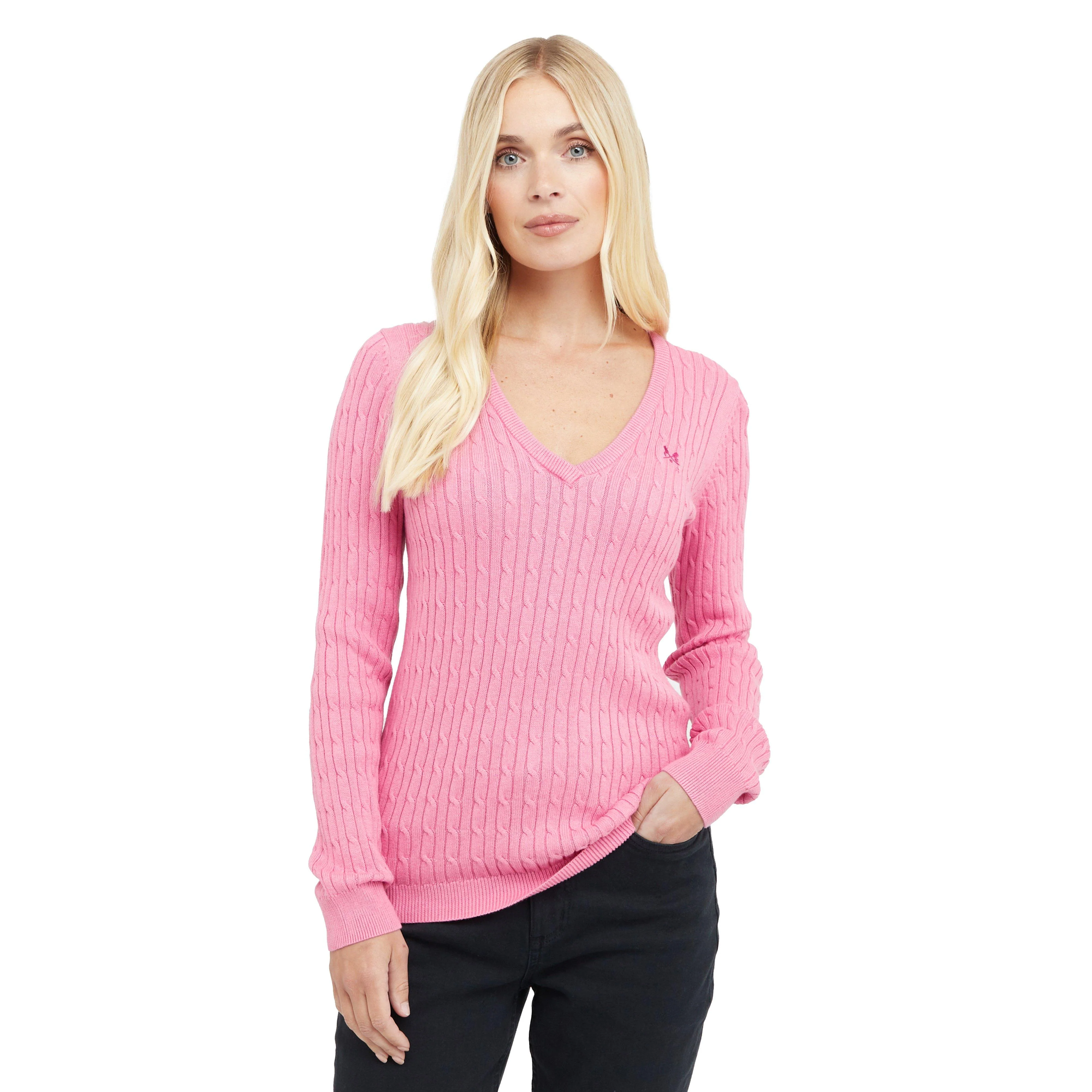Women’s Heritage Cable Knit V Neck Jumper - Image 6