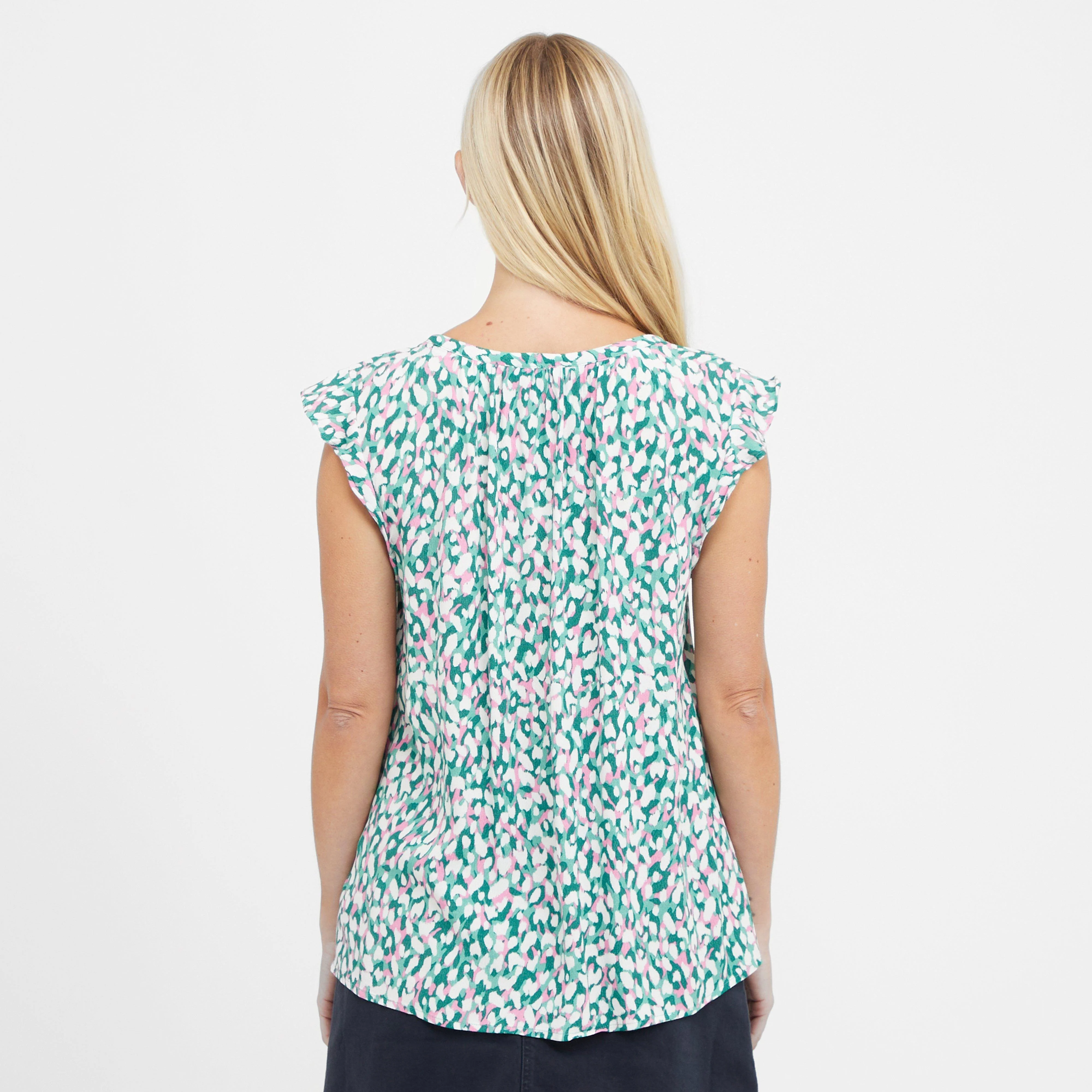 Women’s Ondine Frill Sleeve Top - Image 2