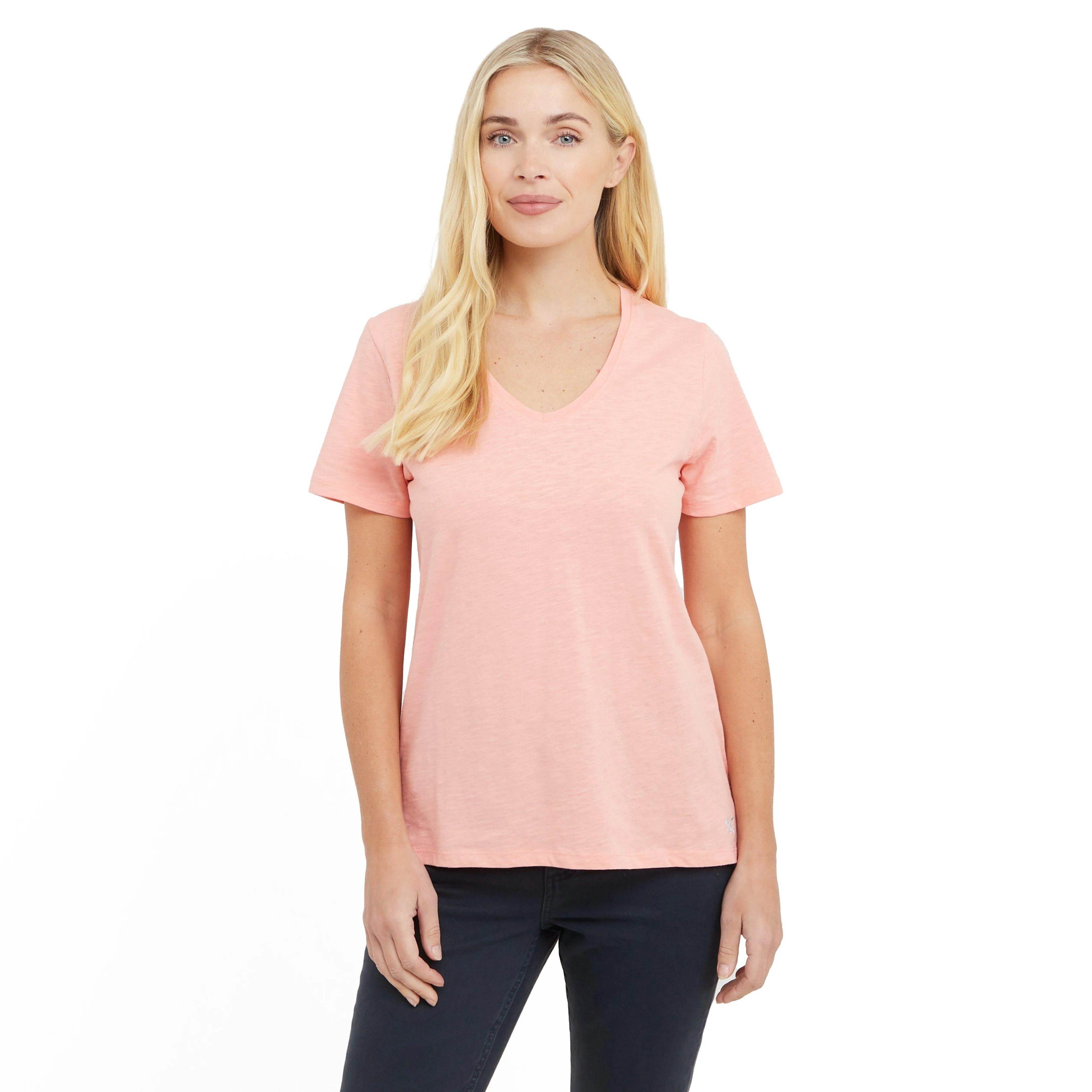 Women’s V Neck Slub T-Shirt - Image 8