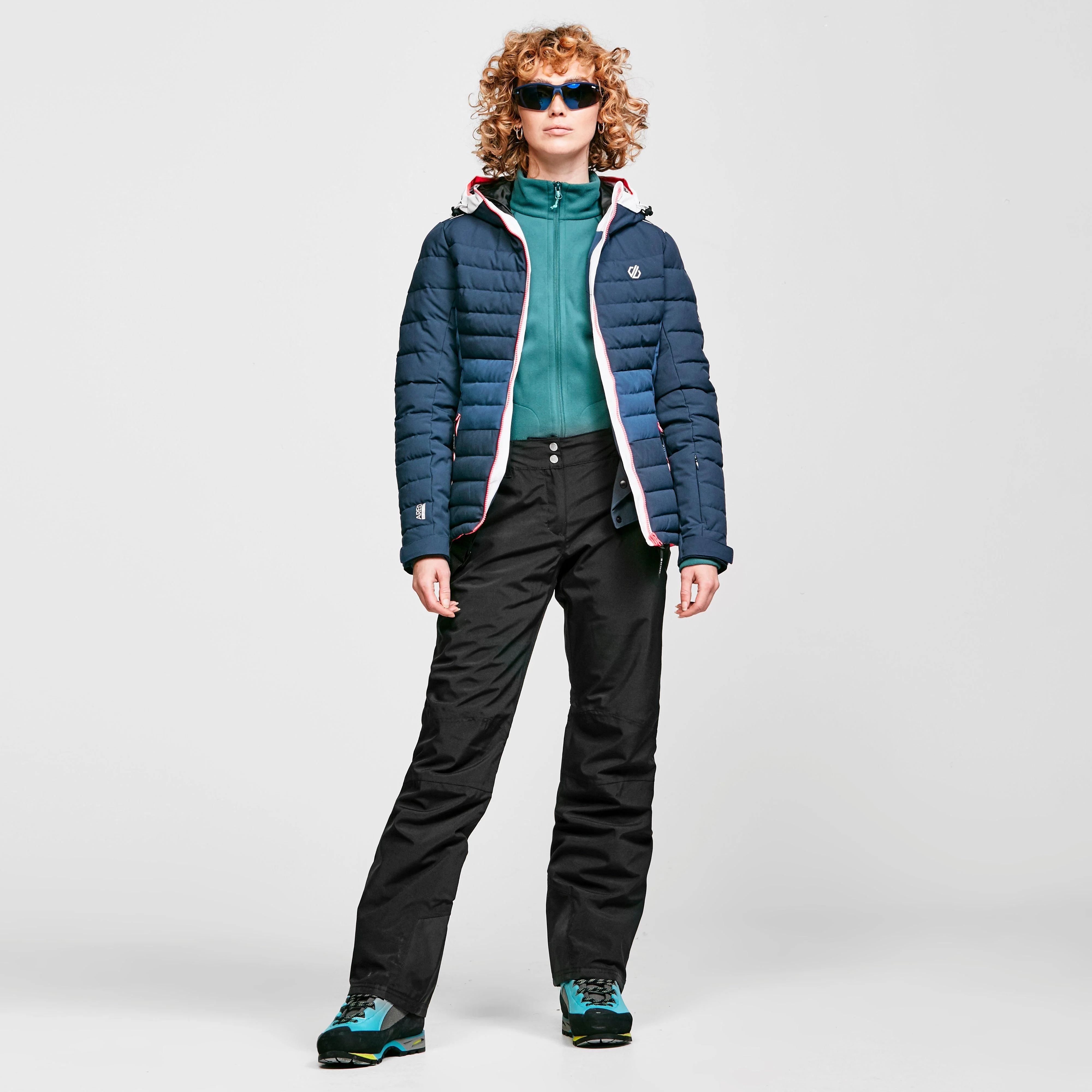 Women's Succeed Waterproof Insulated Quilted Hooded Ski Jacket - Image 3