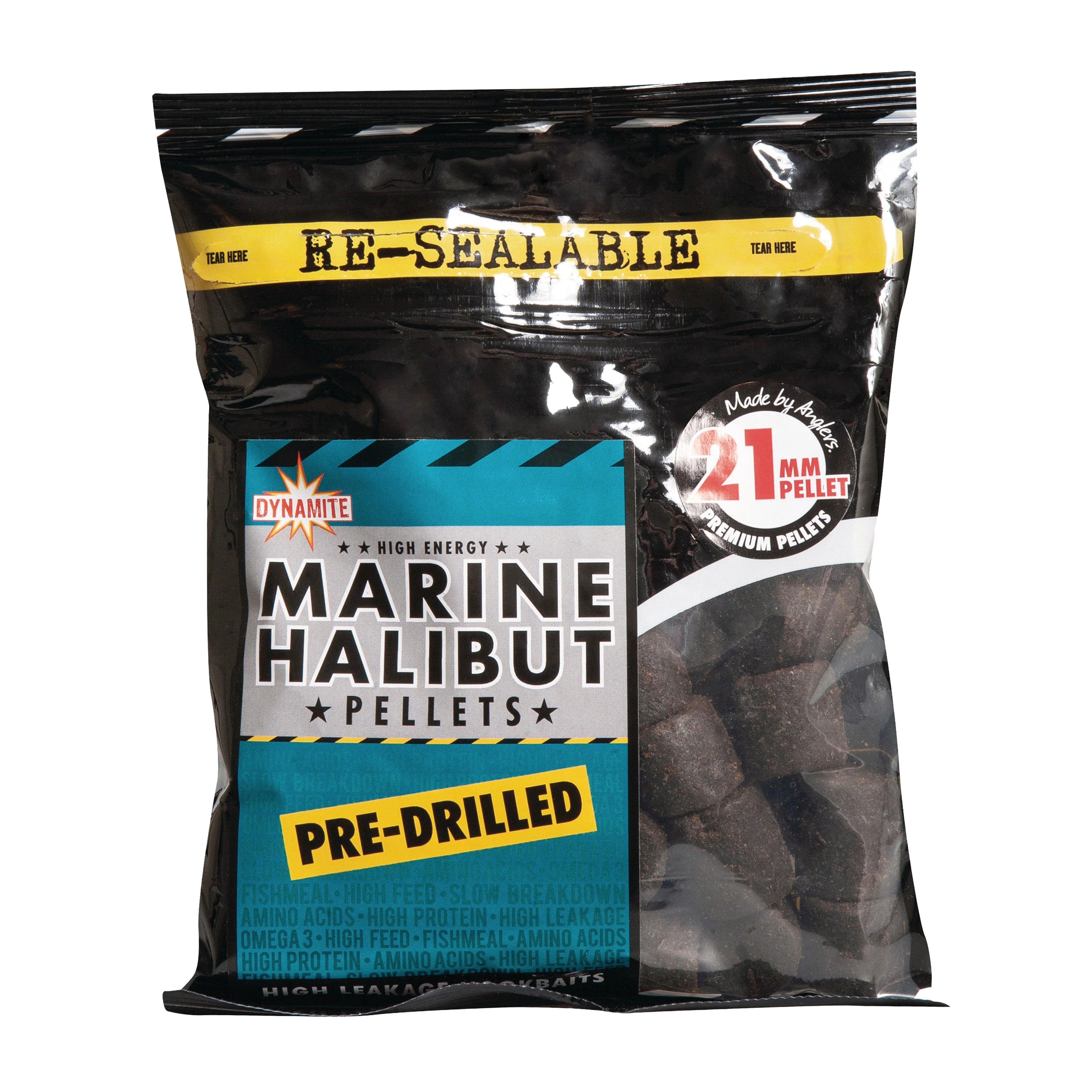 Marine Halibut Pellets, Pre-Drilled 21mm (350g bag - Image 2