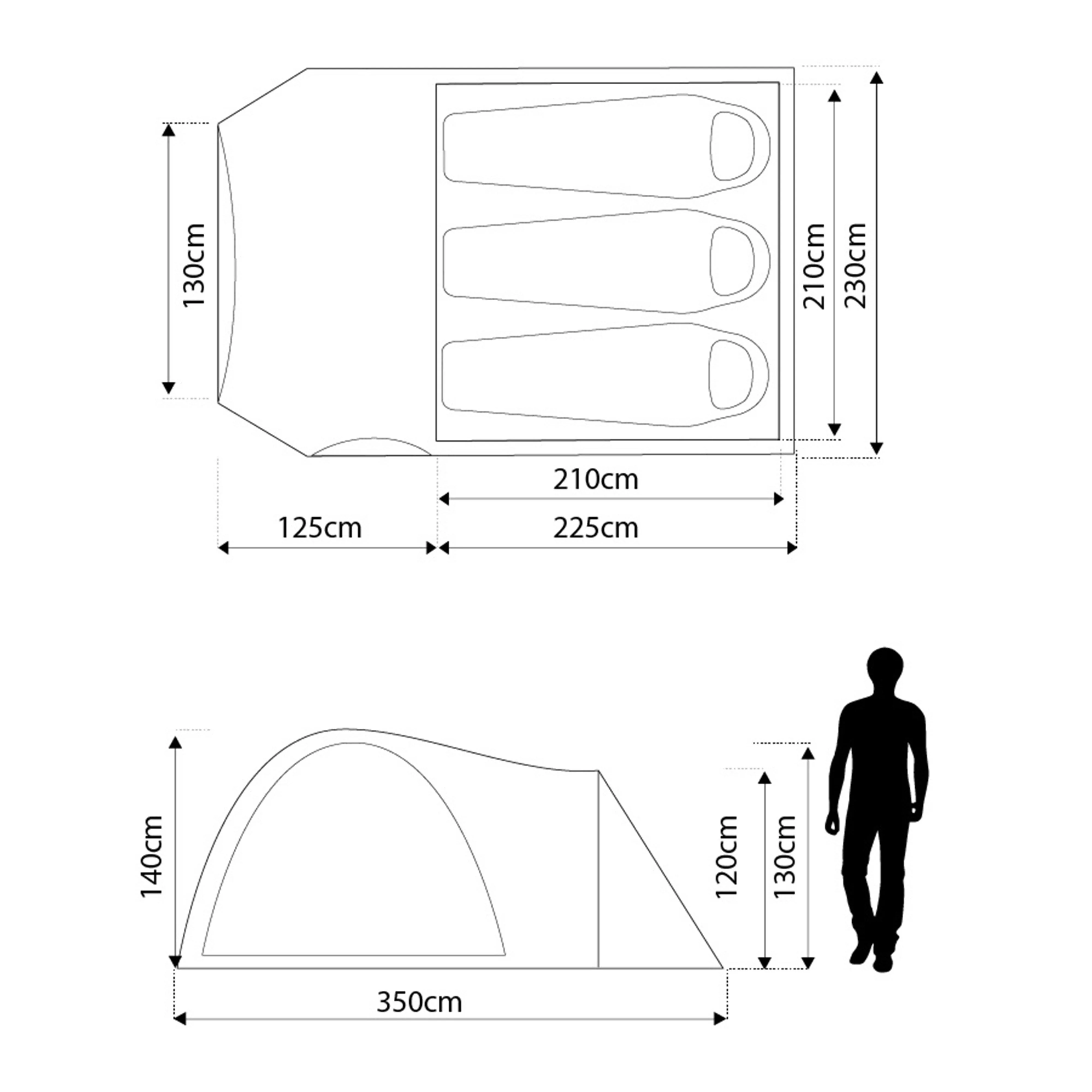 Avon Deluxe 3 Person Tent - Image 2