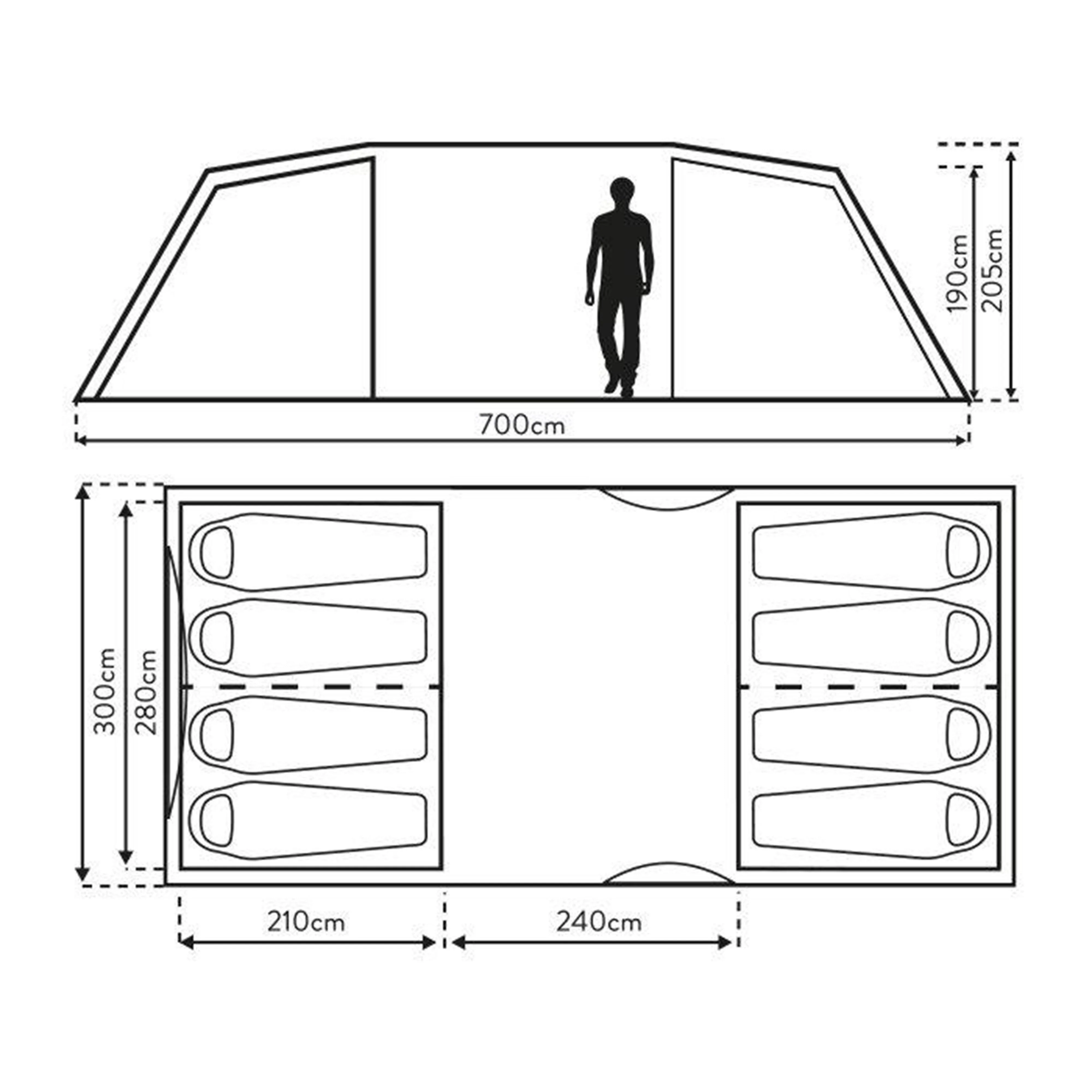 Buckingham Elite 8 Tent - Image 2