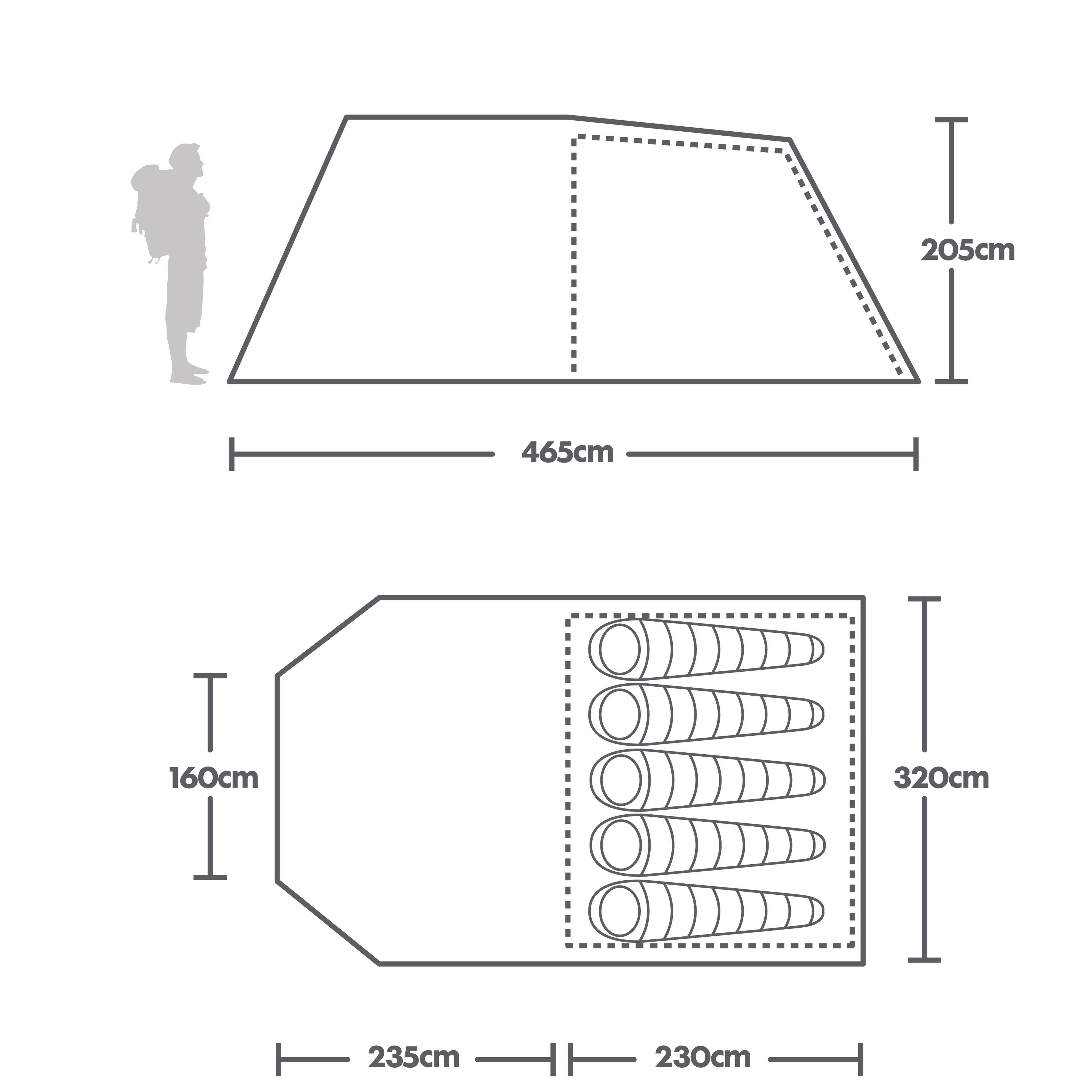 Refurbished Rydal 500 5 Person Tent - Image 2