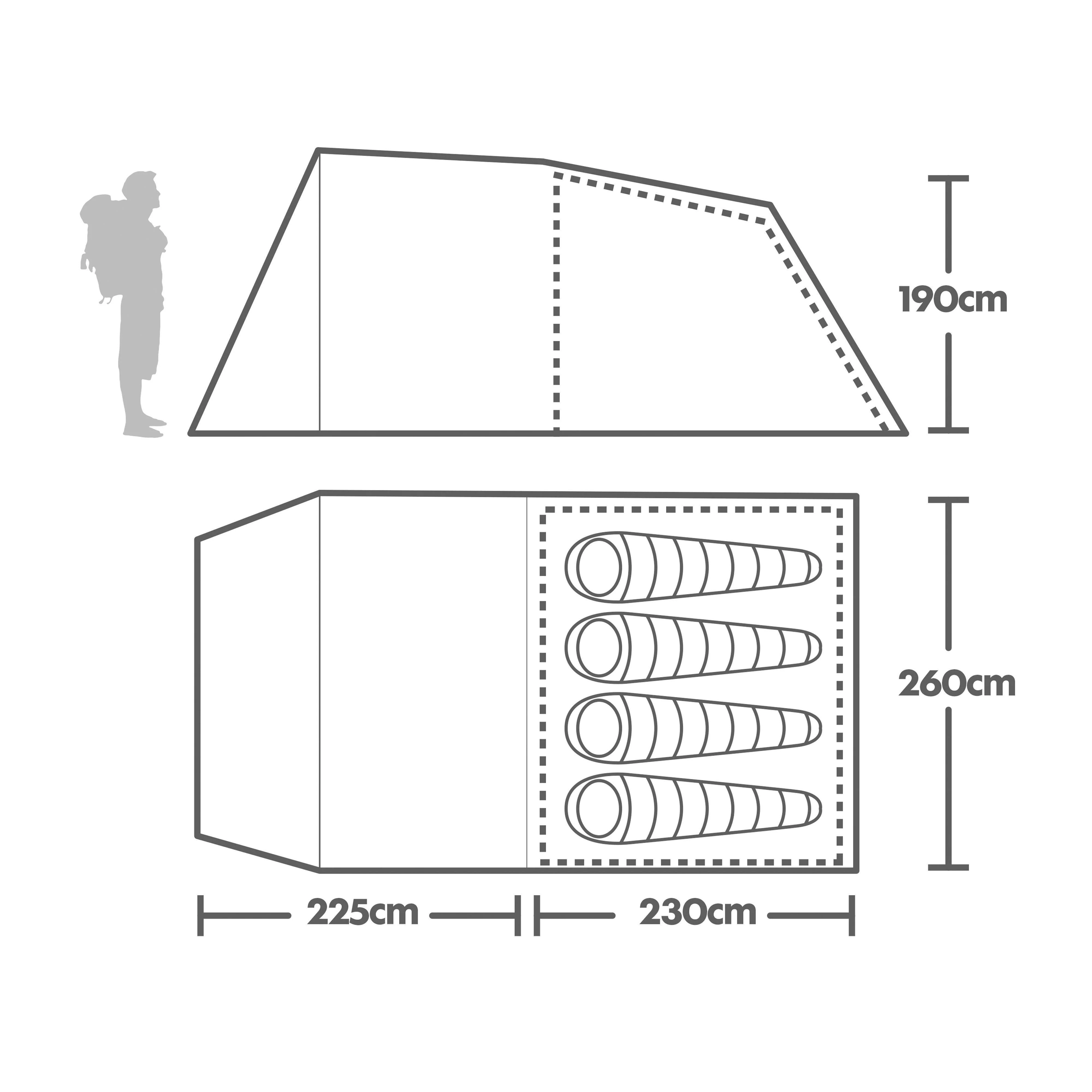 Refurbished Sendero 4 Family Tent - Image 2