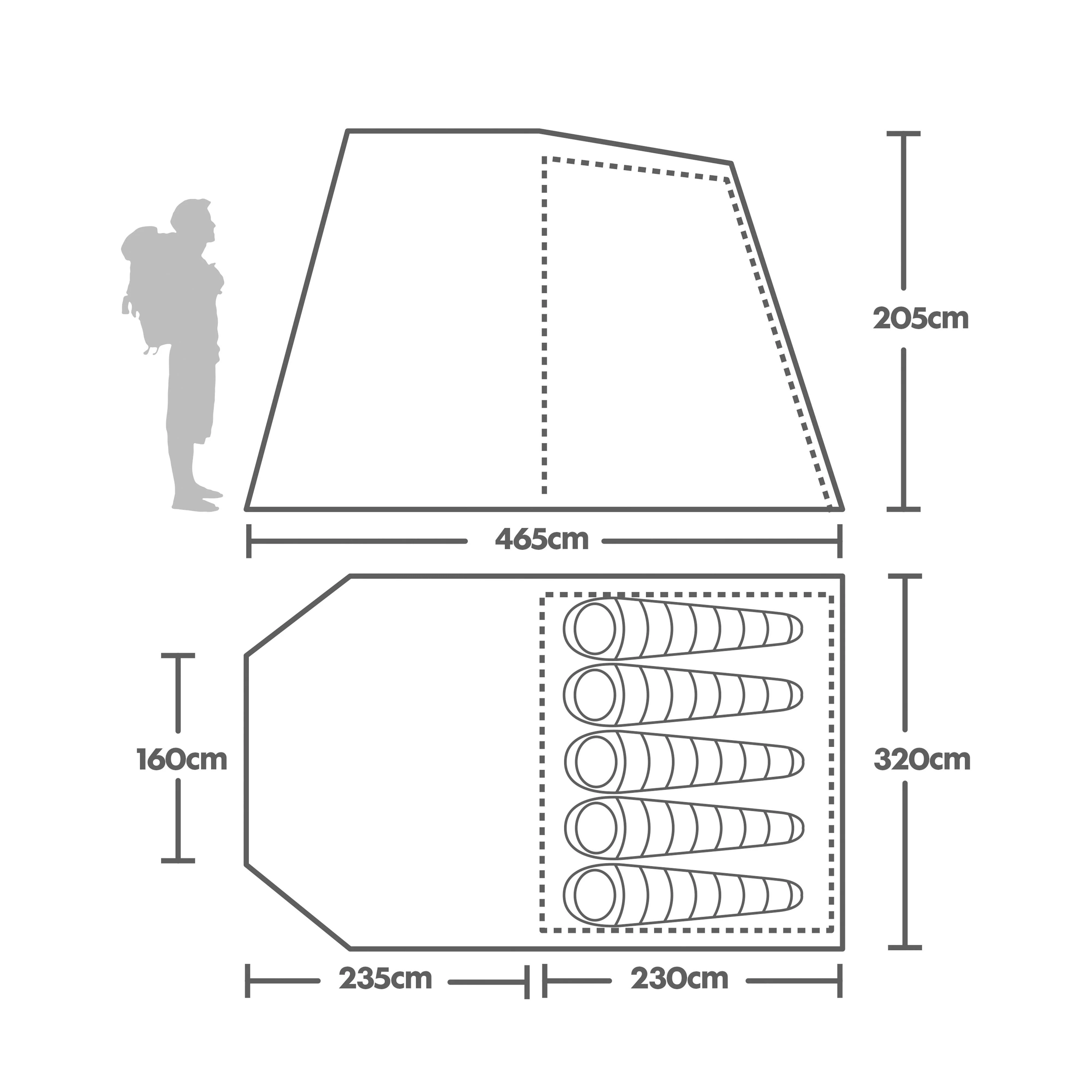 Rydal Air 500 5 Person Tent - Image 13