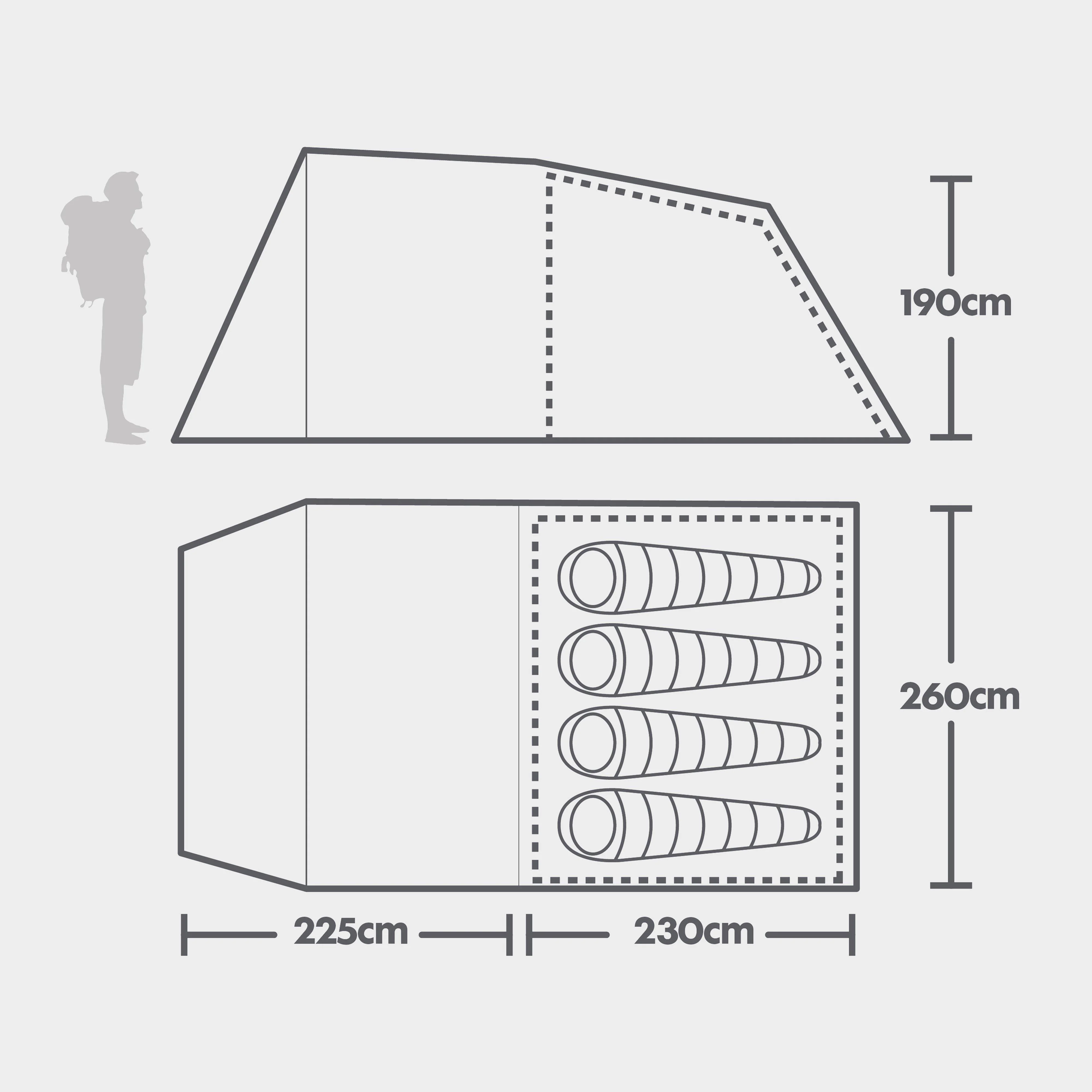 Sendero 4 Family Tent - Image 2