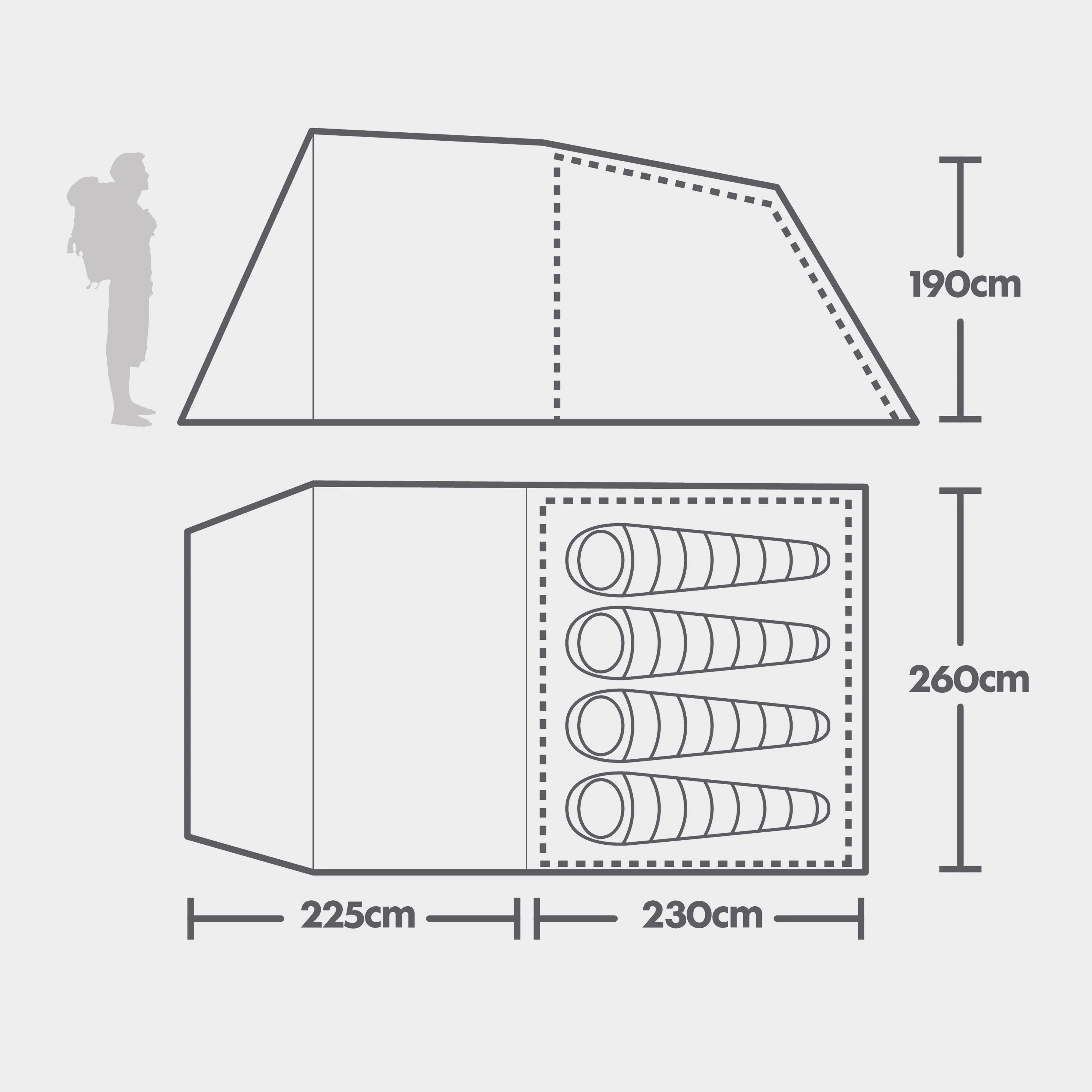Sendero 4 Family Tent - Image 2