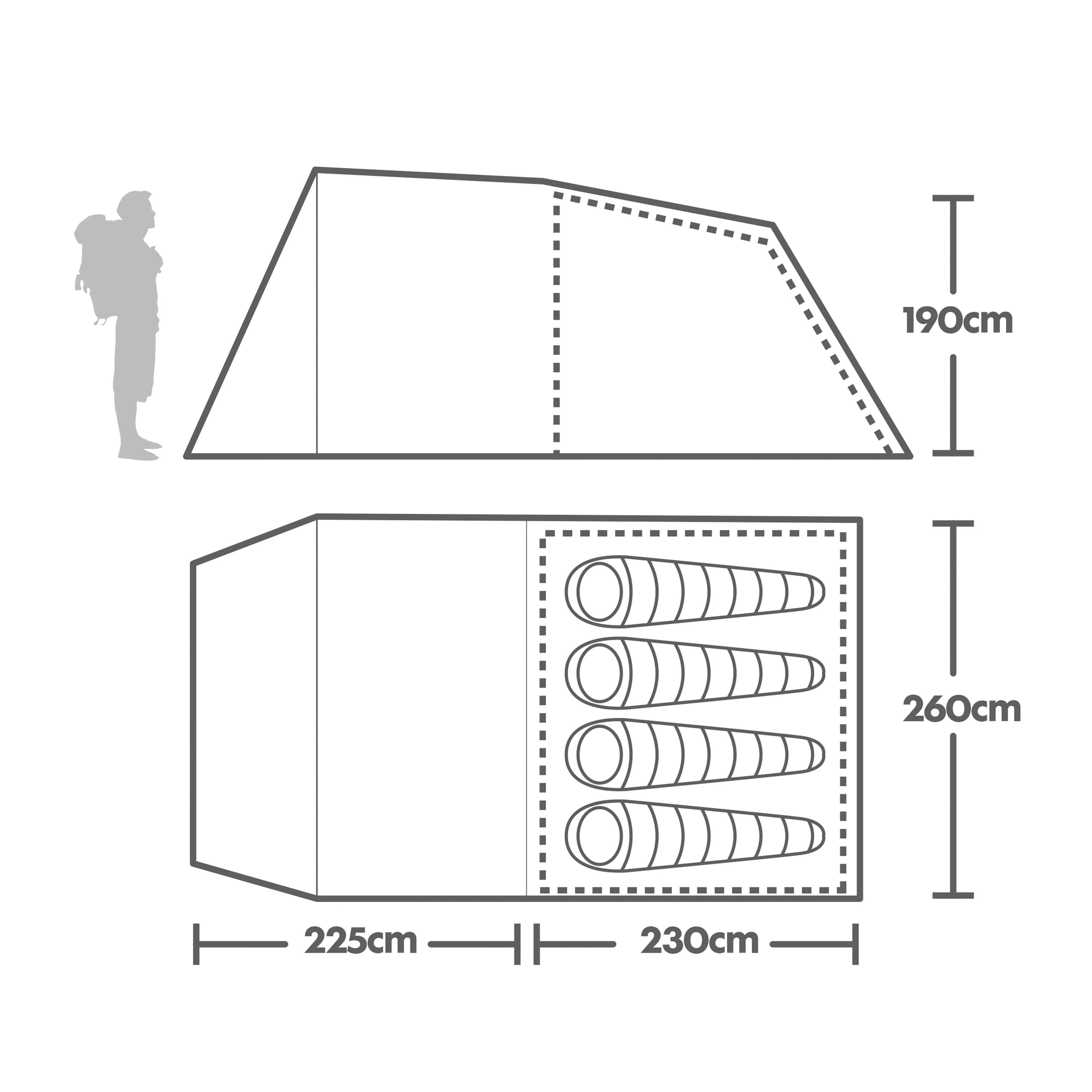 Sendero 4 Family Tent - Image 2