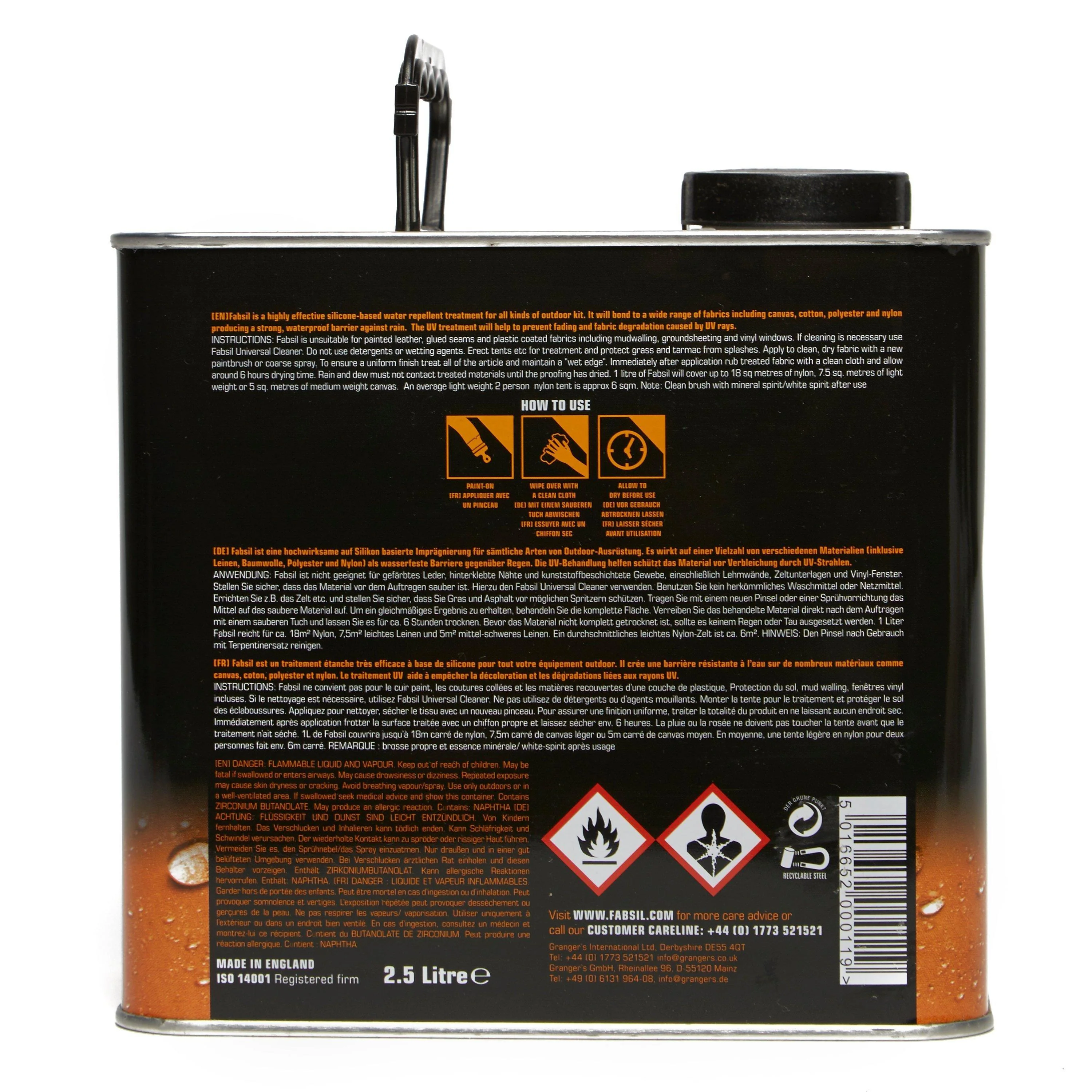 Fabsil Waterproofer Tin 2.5L - Image 3