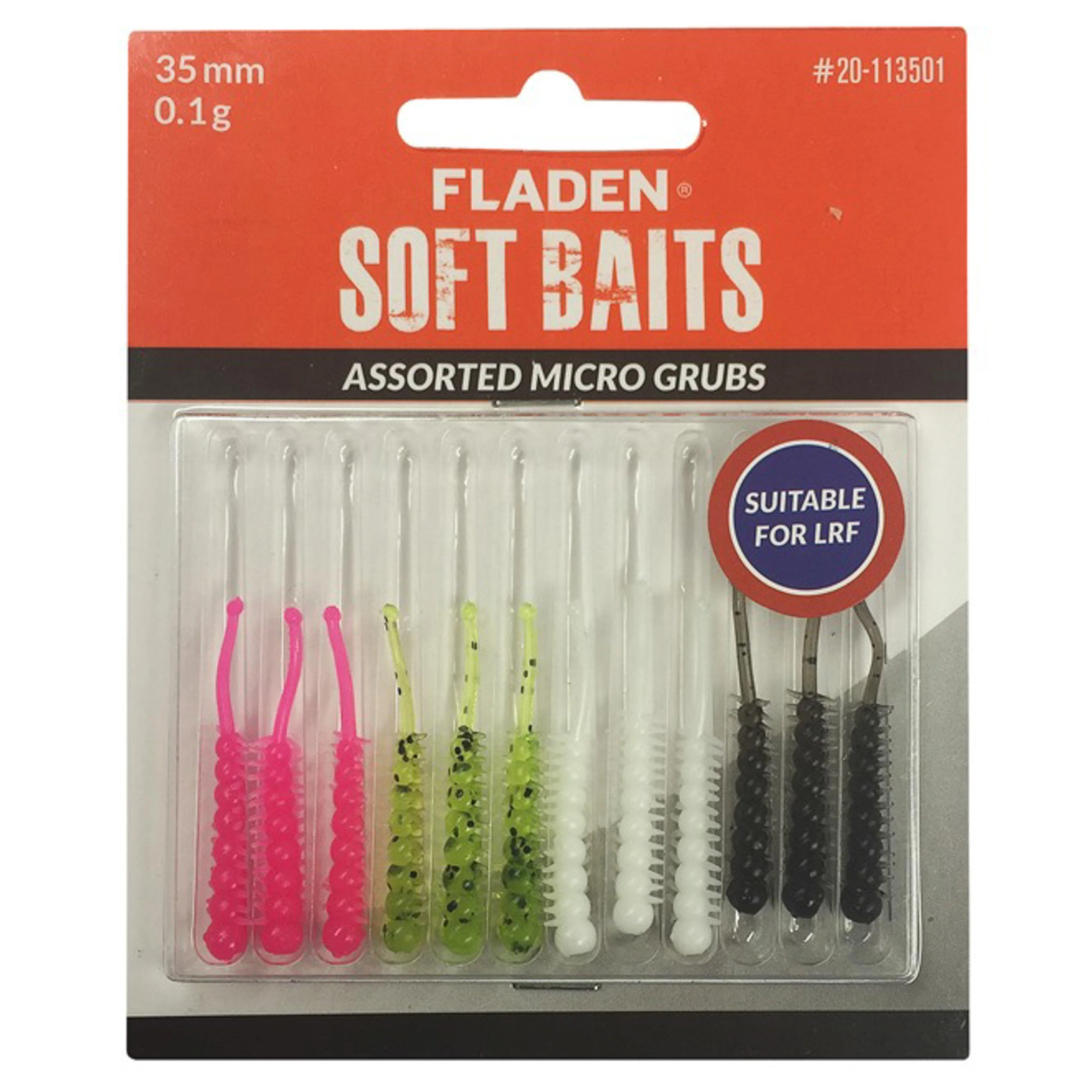 Fladen Soft Baits Assorted Micro Grubs 35mm 0 1g 1 - Image 2