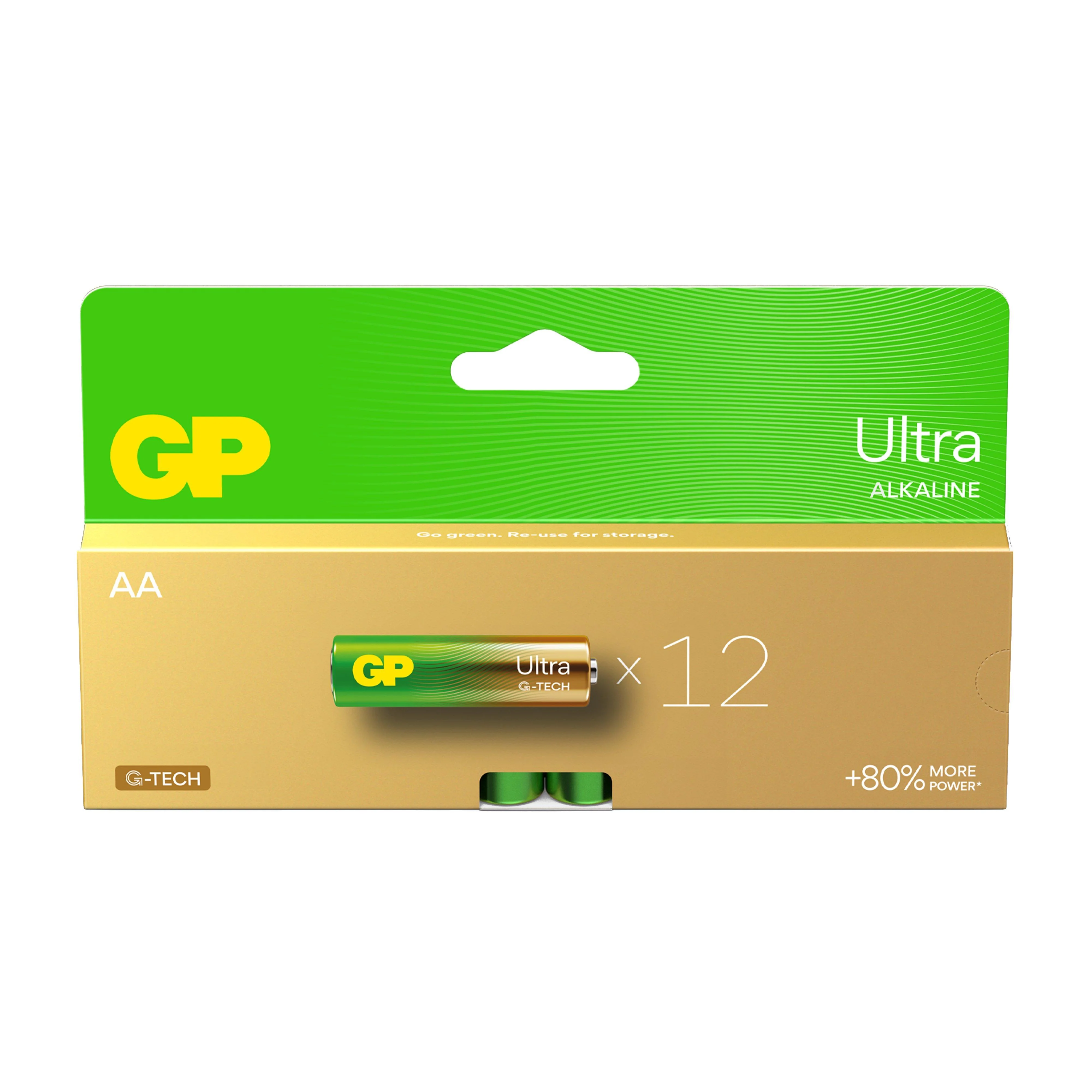 Ultra Alkaline AA Batteries 8+4 Pack - Image 2