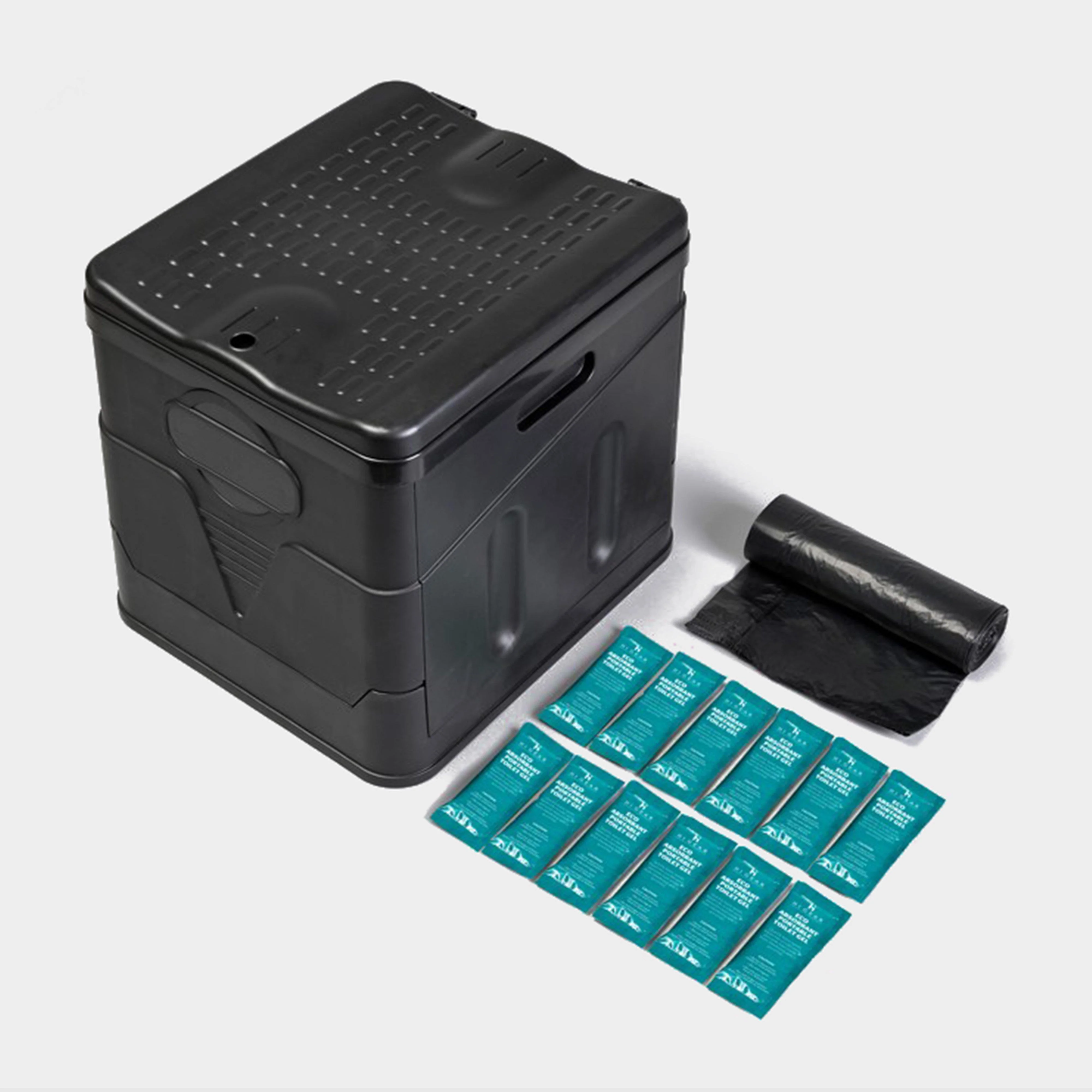 Collapsible Toilet with Gel Pack and Toilet Bag Bundle