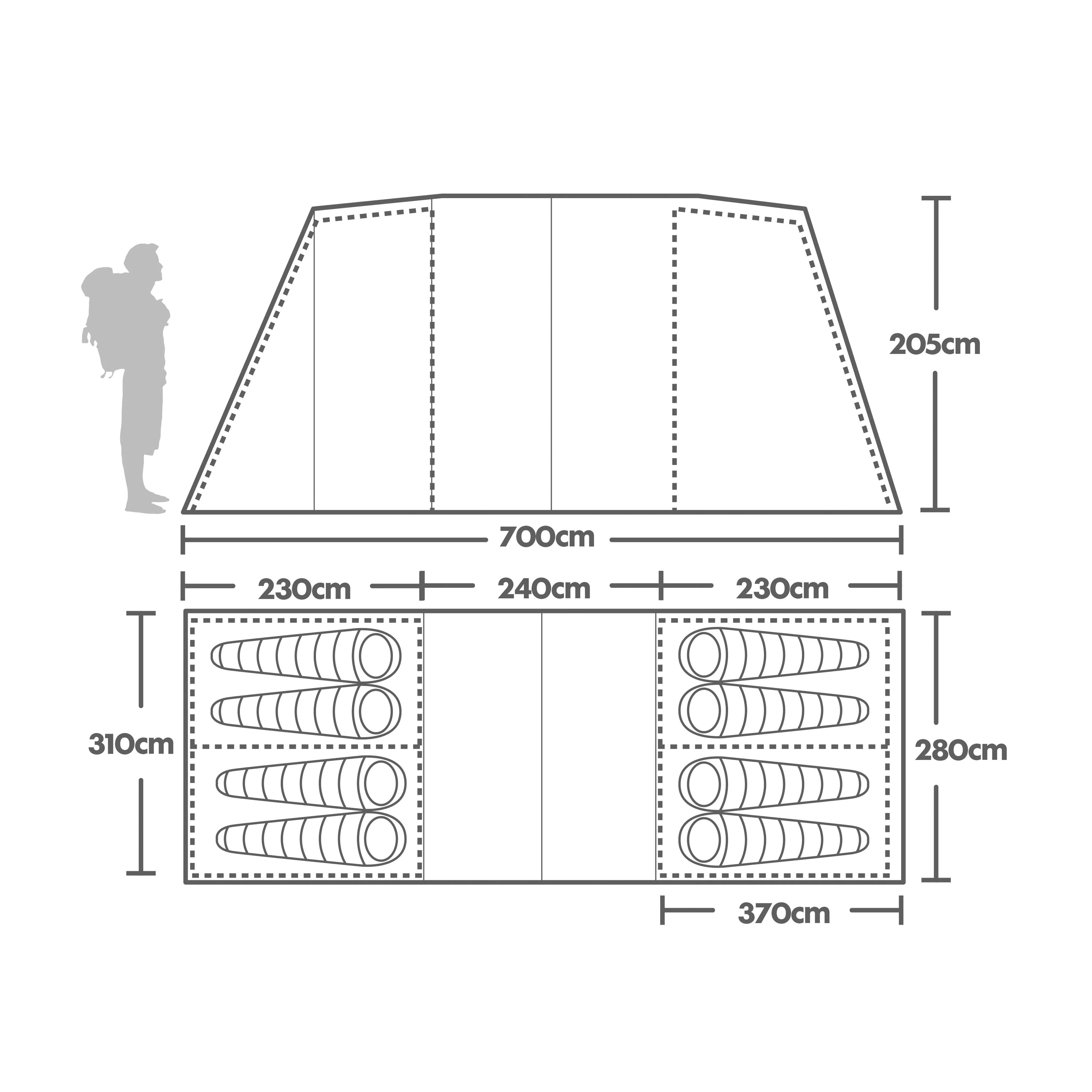 Zenobia 8 Nightfall Tent - Image 2