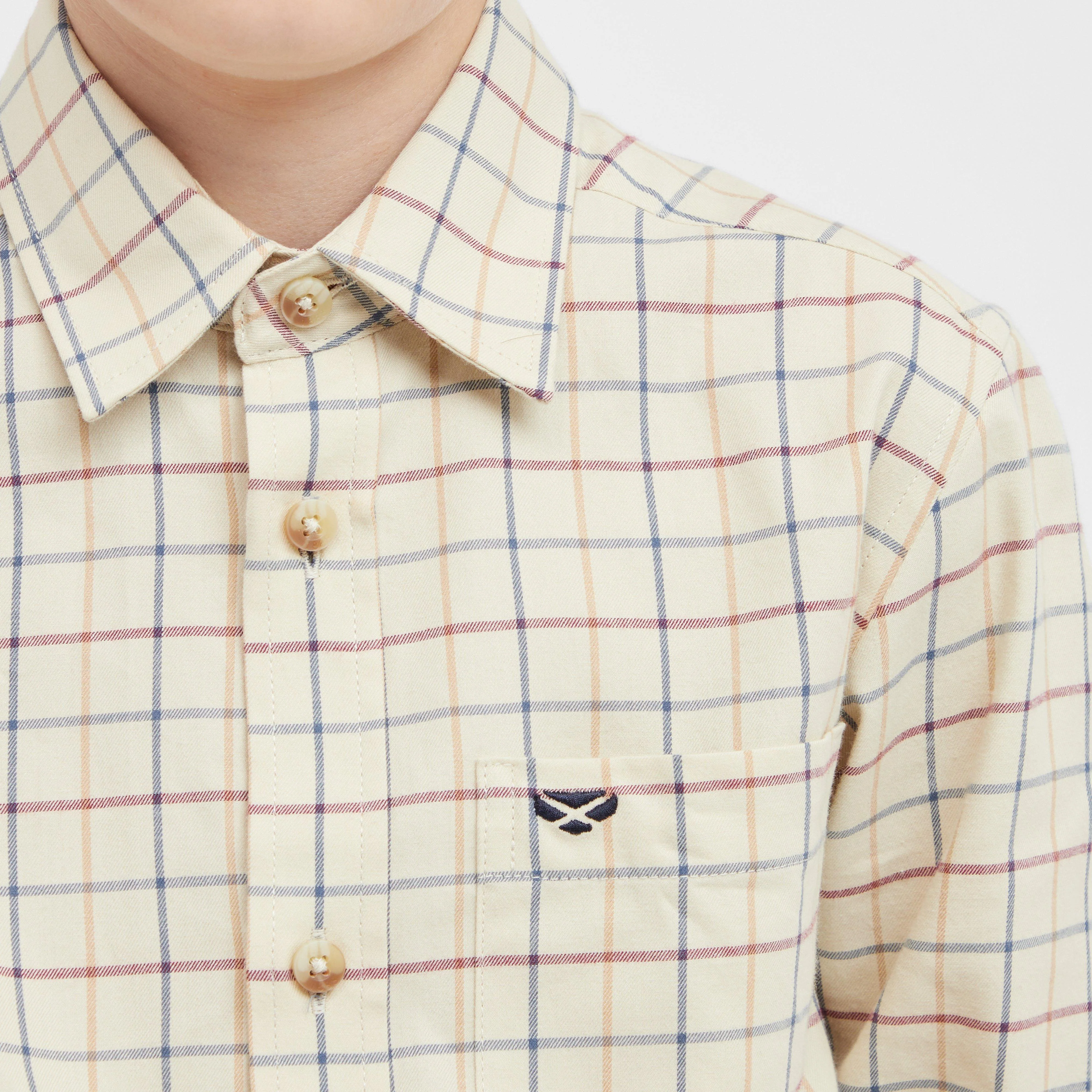 Kids Ambassador Premier Tattersall Shirt - Image 4