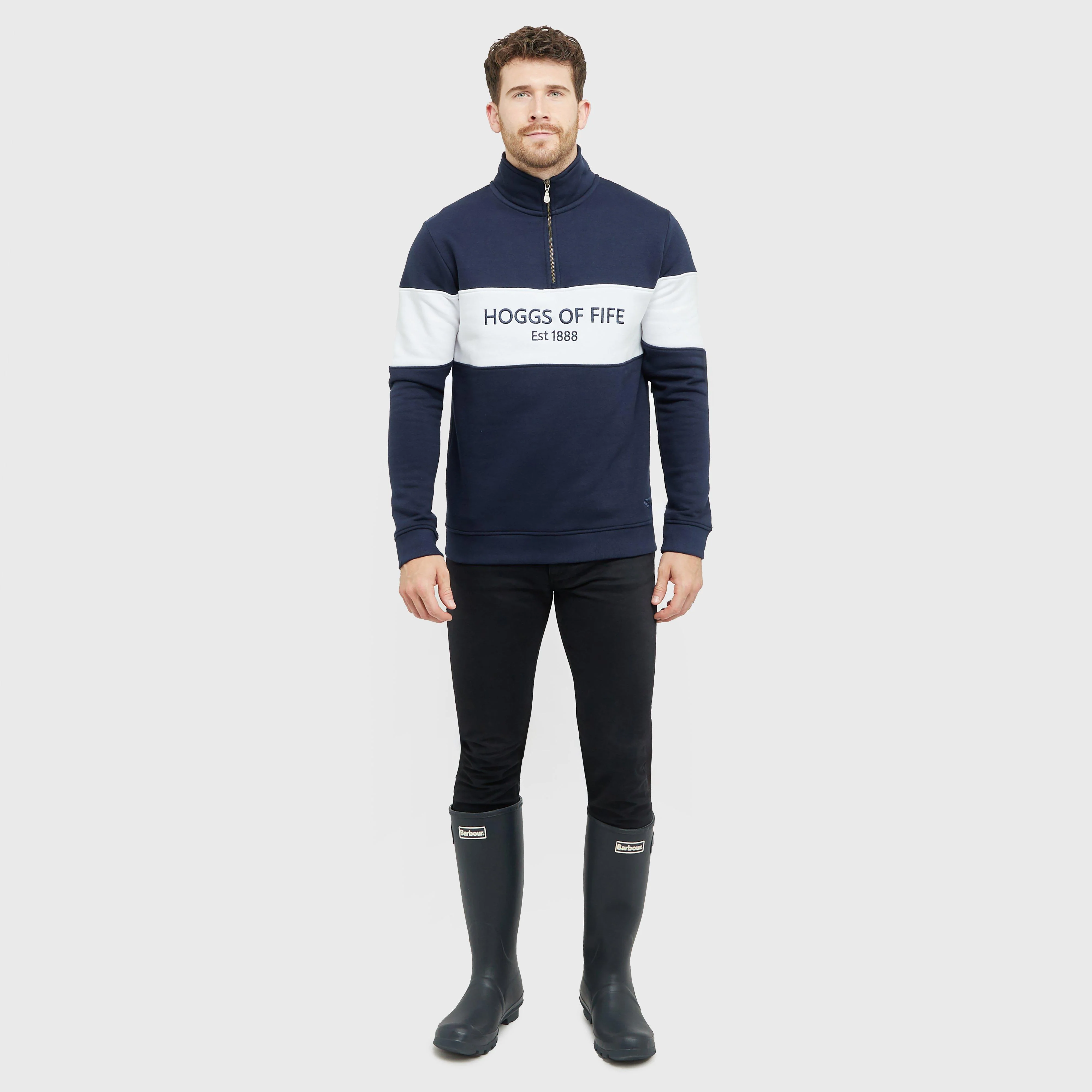 Mens Dumfries 1888 1/4 Zip Sweatshirt - Image 3