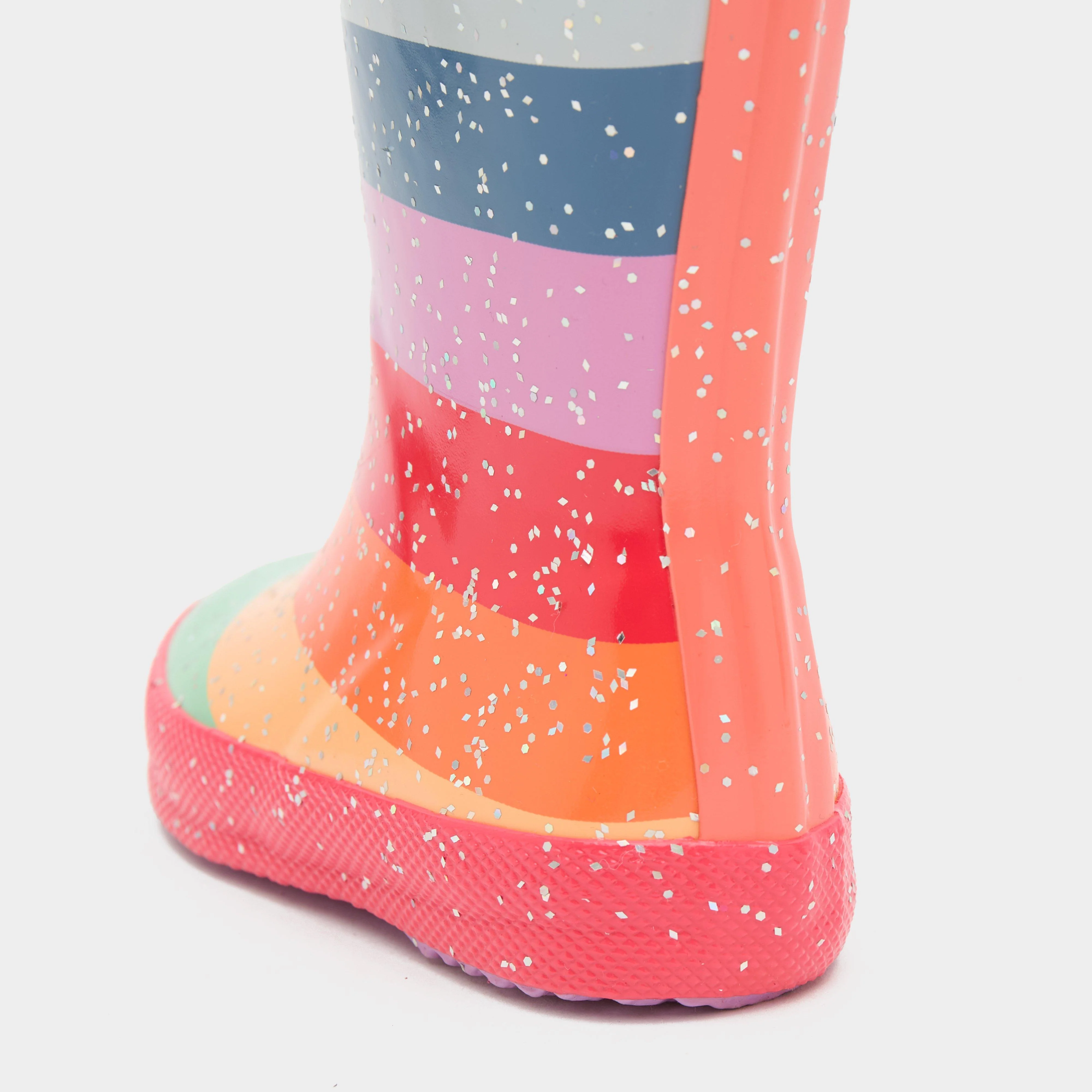 Kids’ First Classic Glitter Rainbow Wellington Boots - Image 6