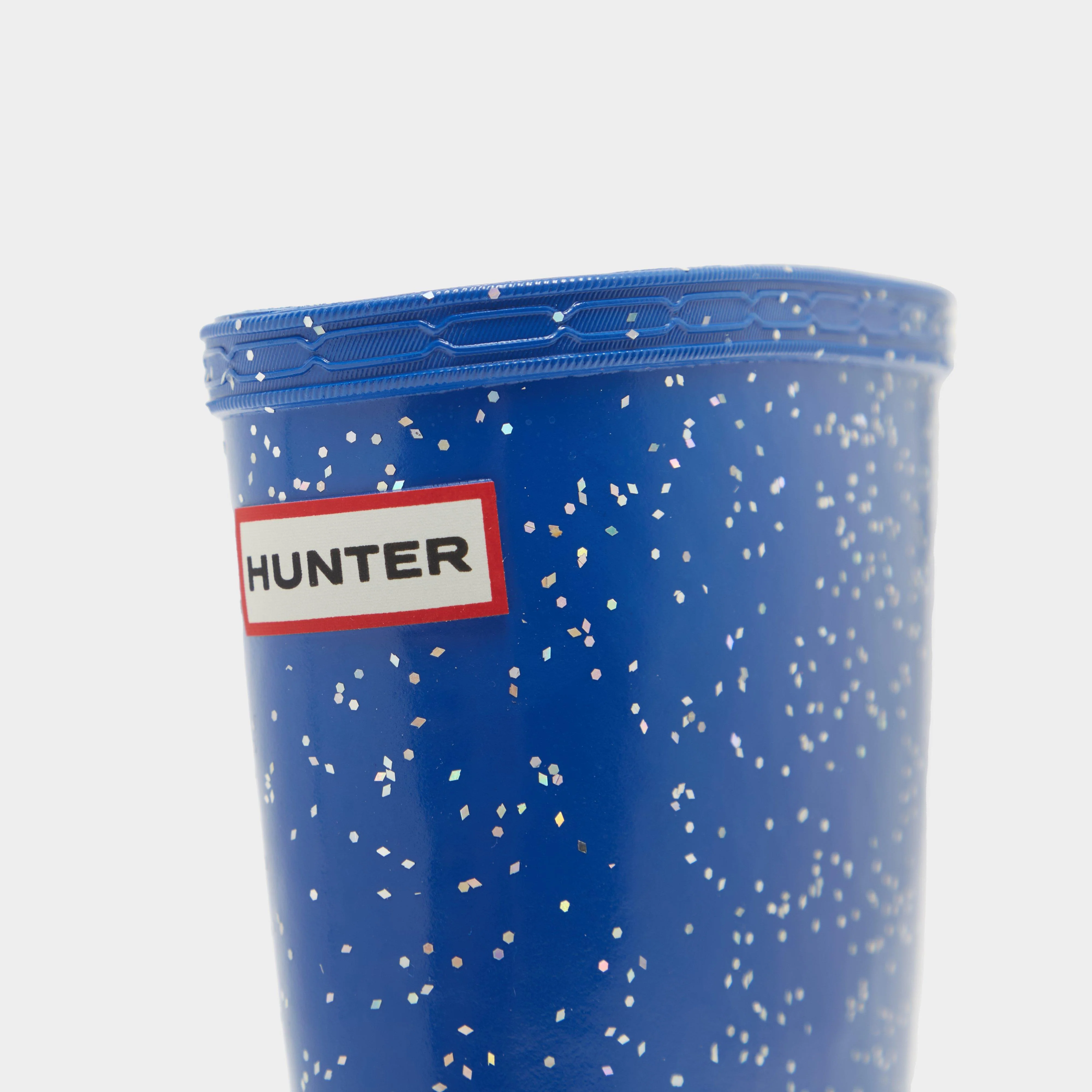 Kids Original First Giant Glitter Wellington Boots Blue - Image 5