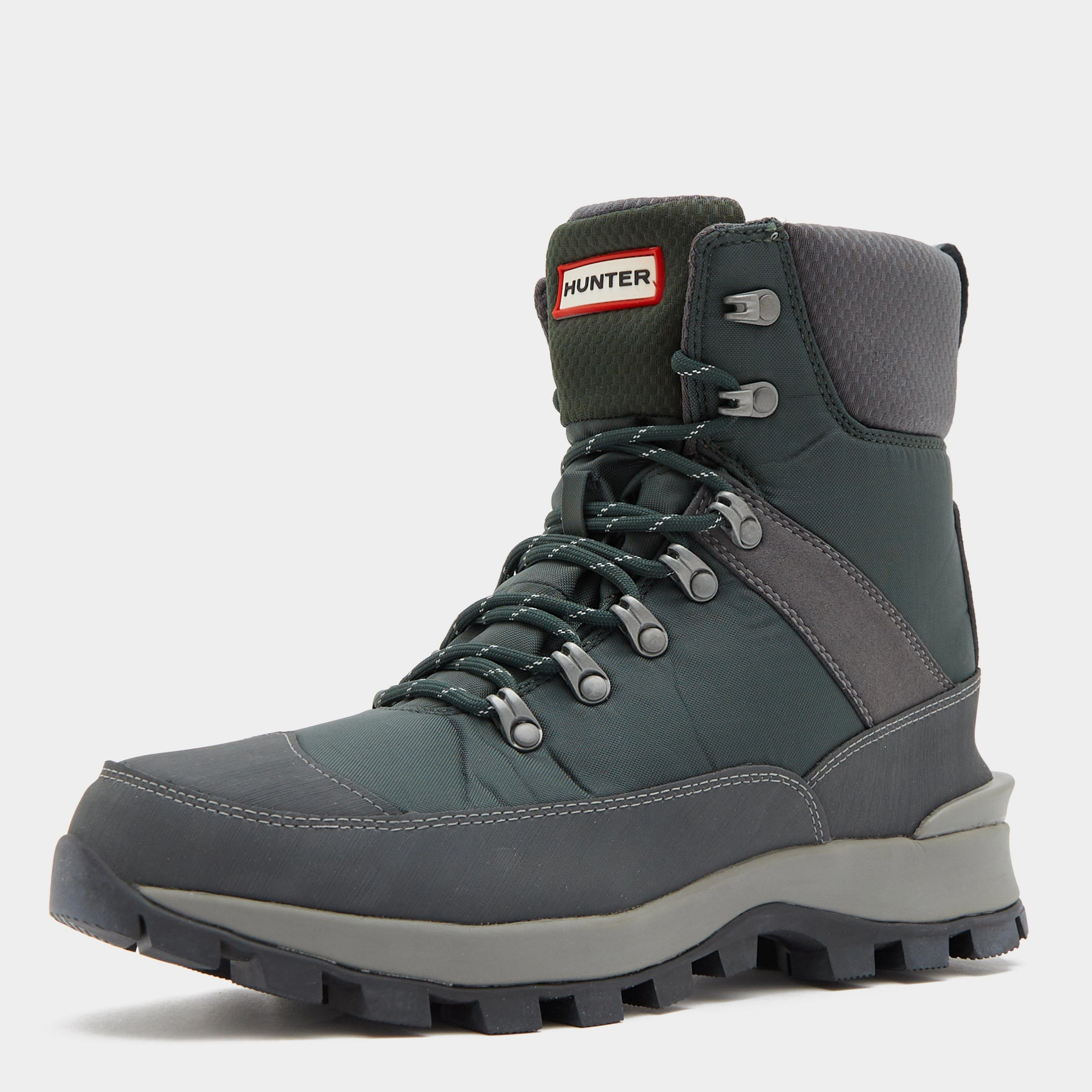 Mens Recycled Polyester Commando Boots Green/Grey - Image 3