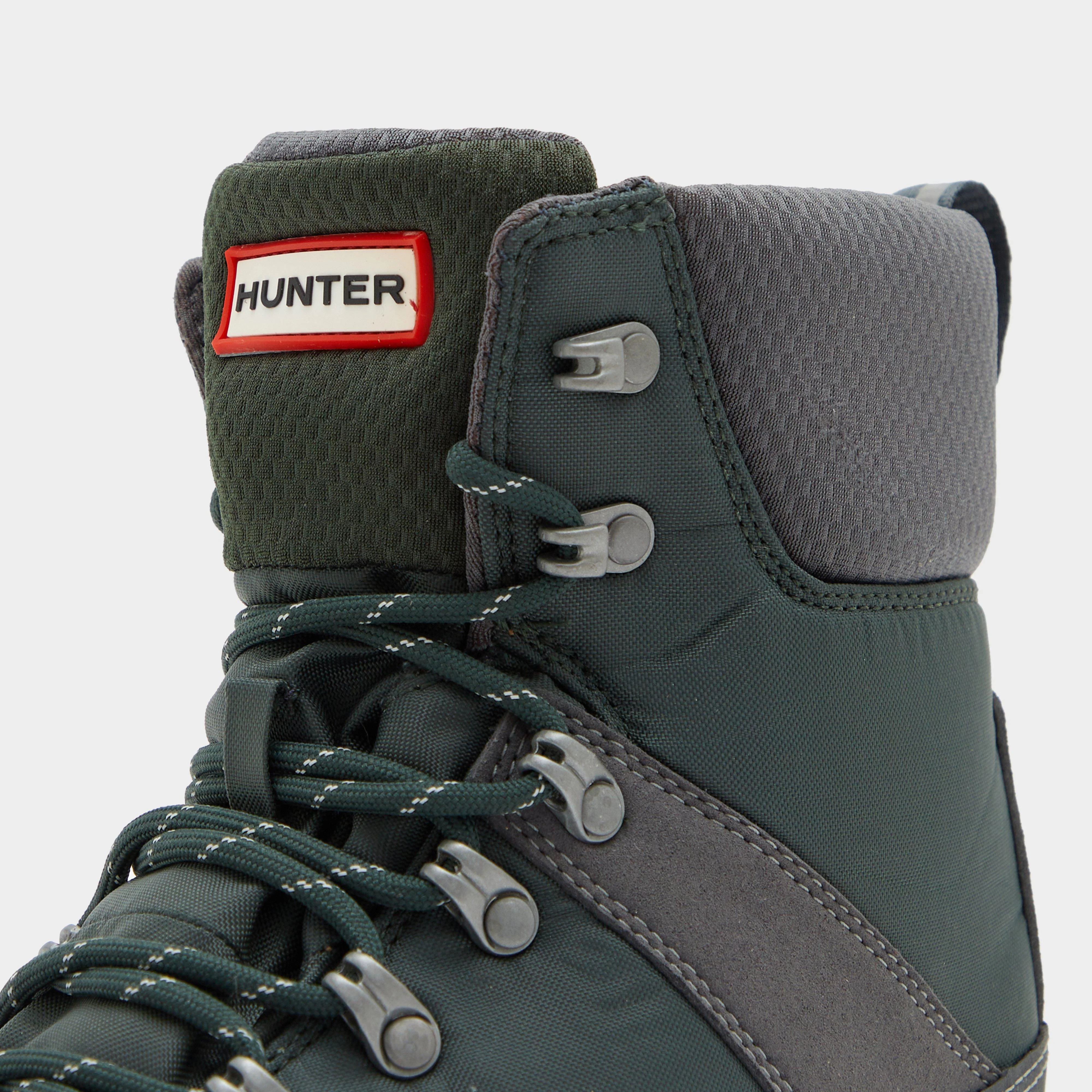 Mens Recycled Polyester Commando Boots Green/Grey - Image 5