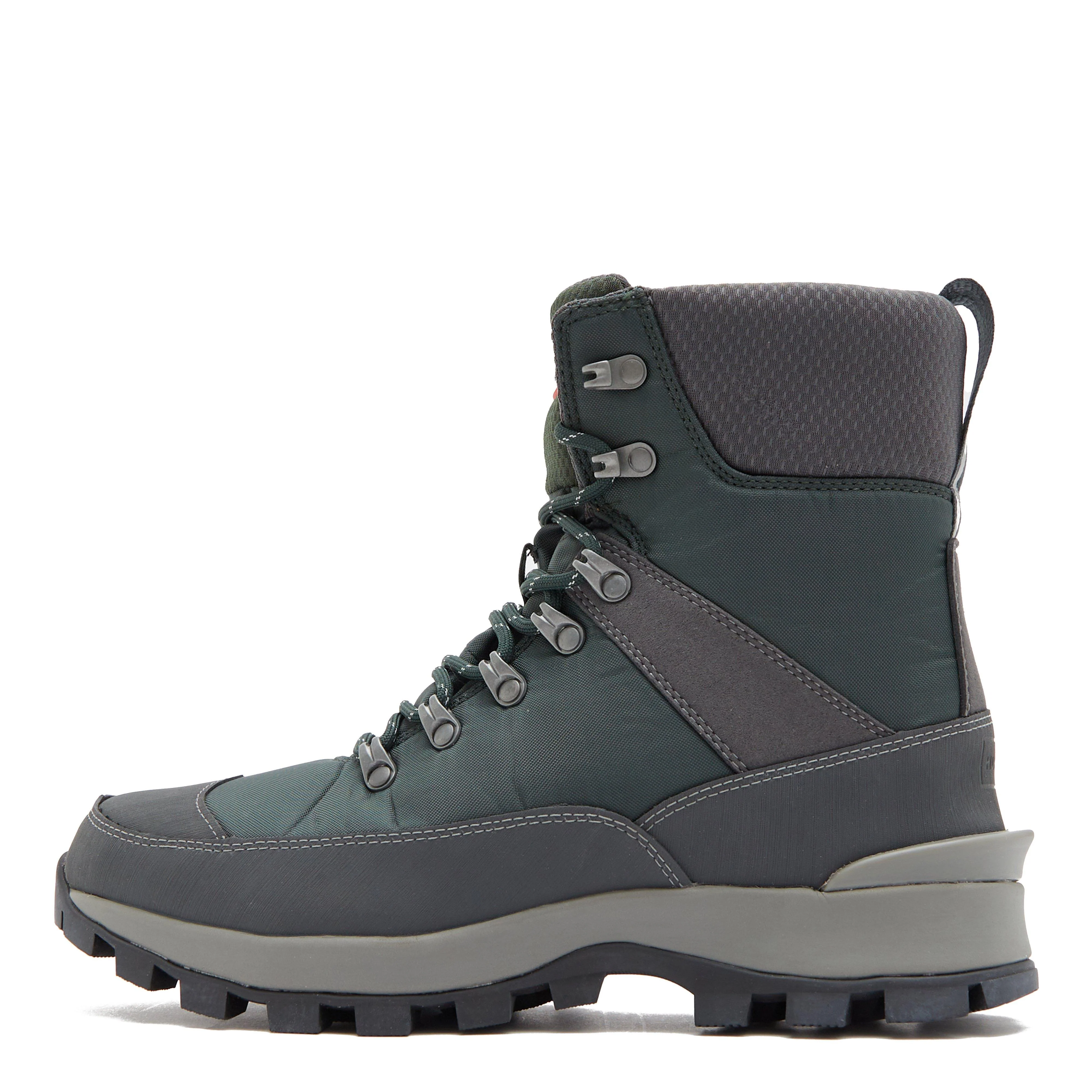 Mens Recycled Polyester Commando Boots Green/Grey - Image 7