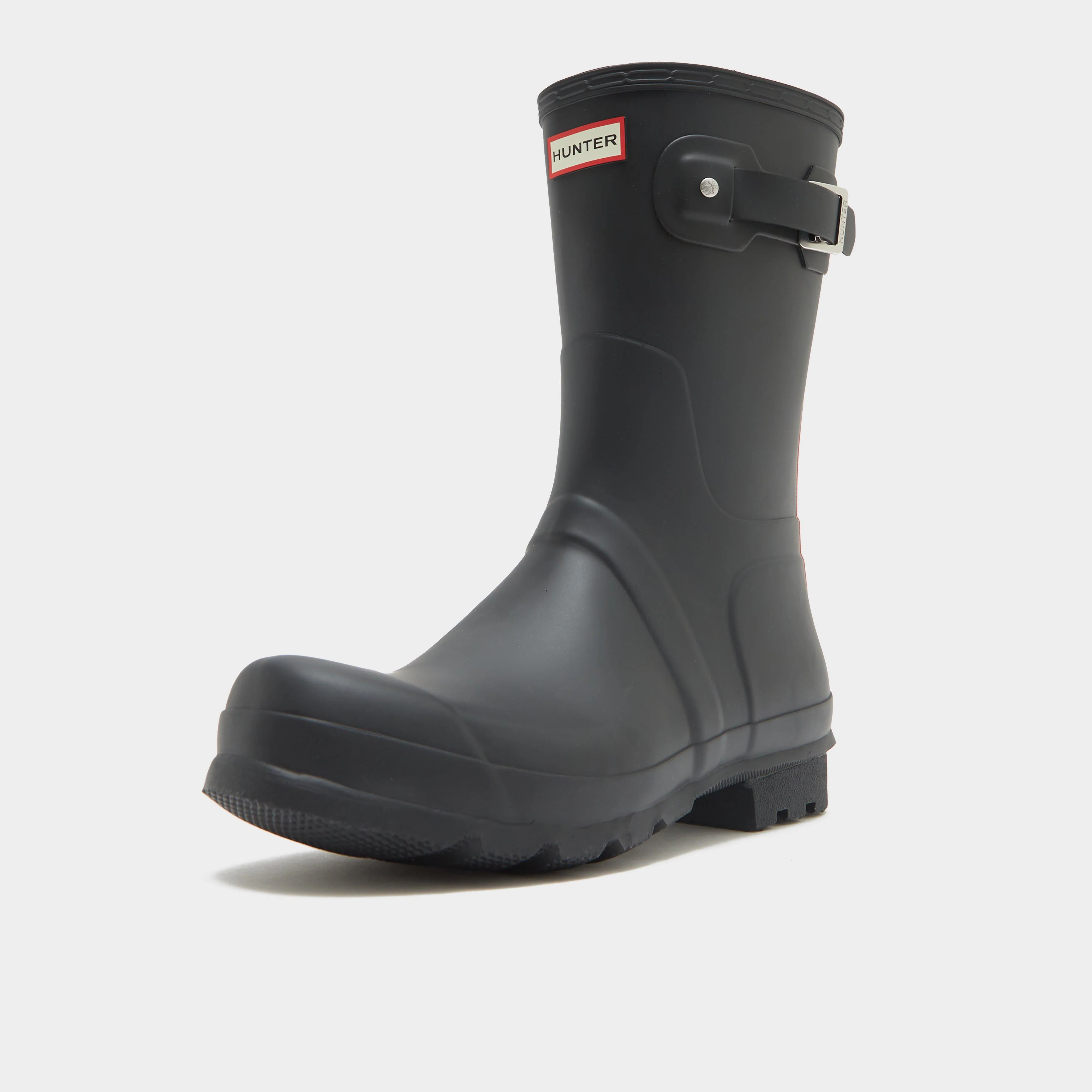 Men's Tri-Colour Logo Backstrap Short Wellington Boots - Image 3