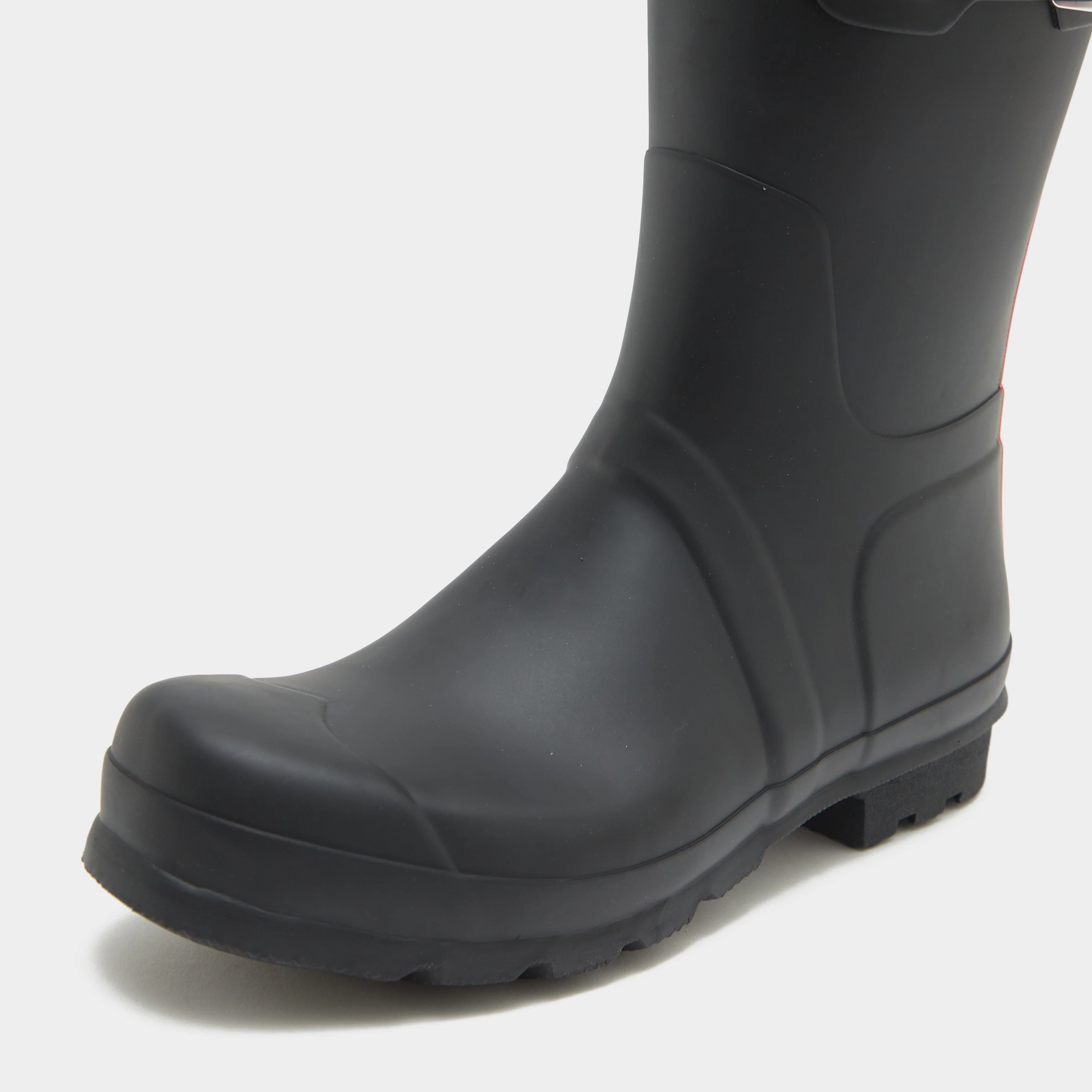 Men's Tri-Colour Logo Backstrap Short Wellington Boots - Image 5