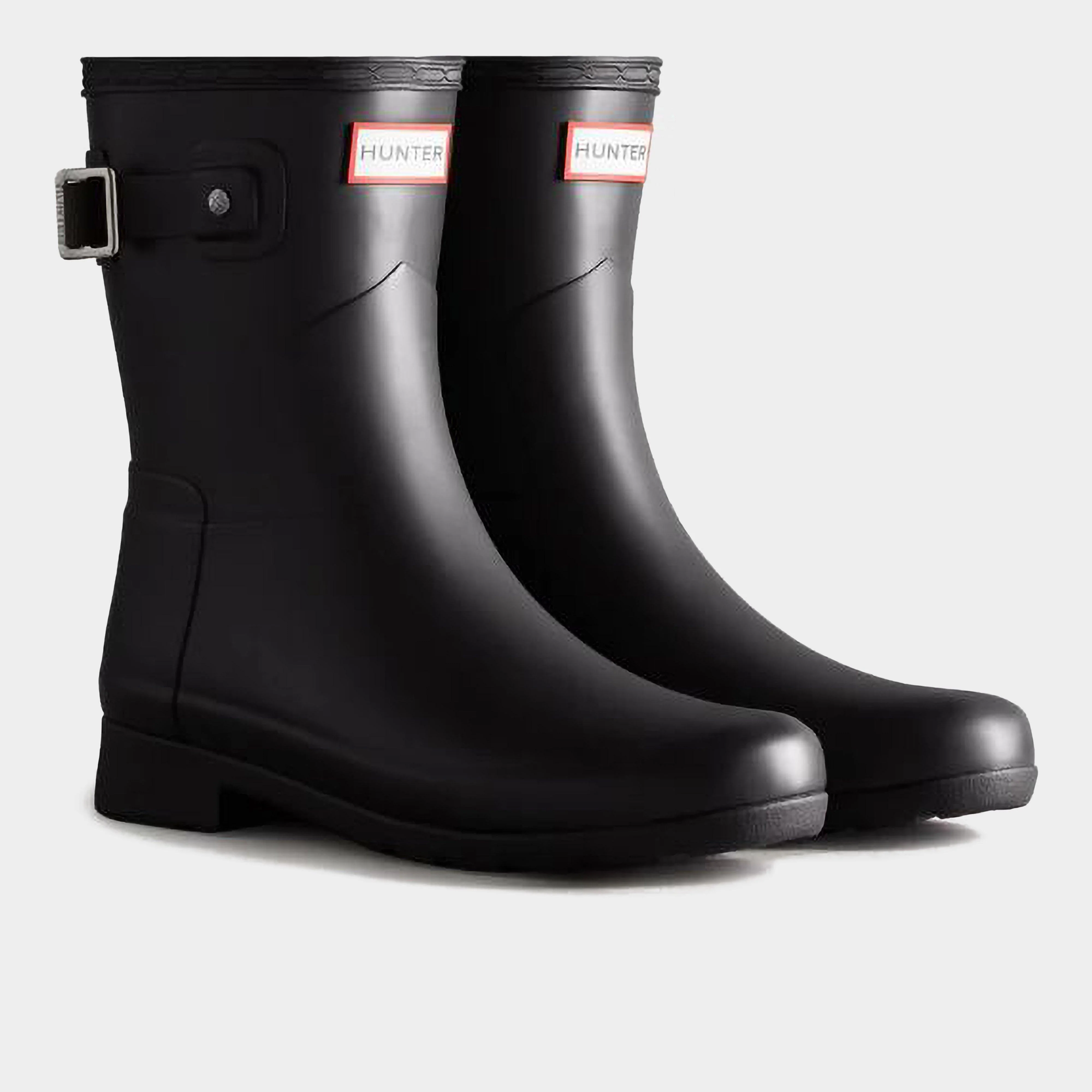Women’s Refined Slim Fit Short Black Wellington Boots - Image 2