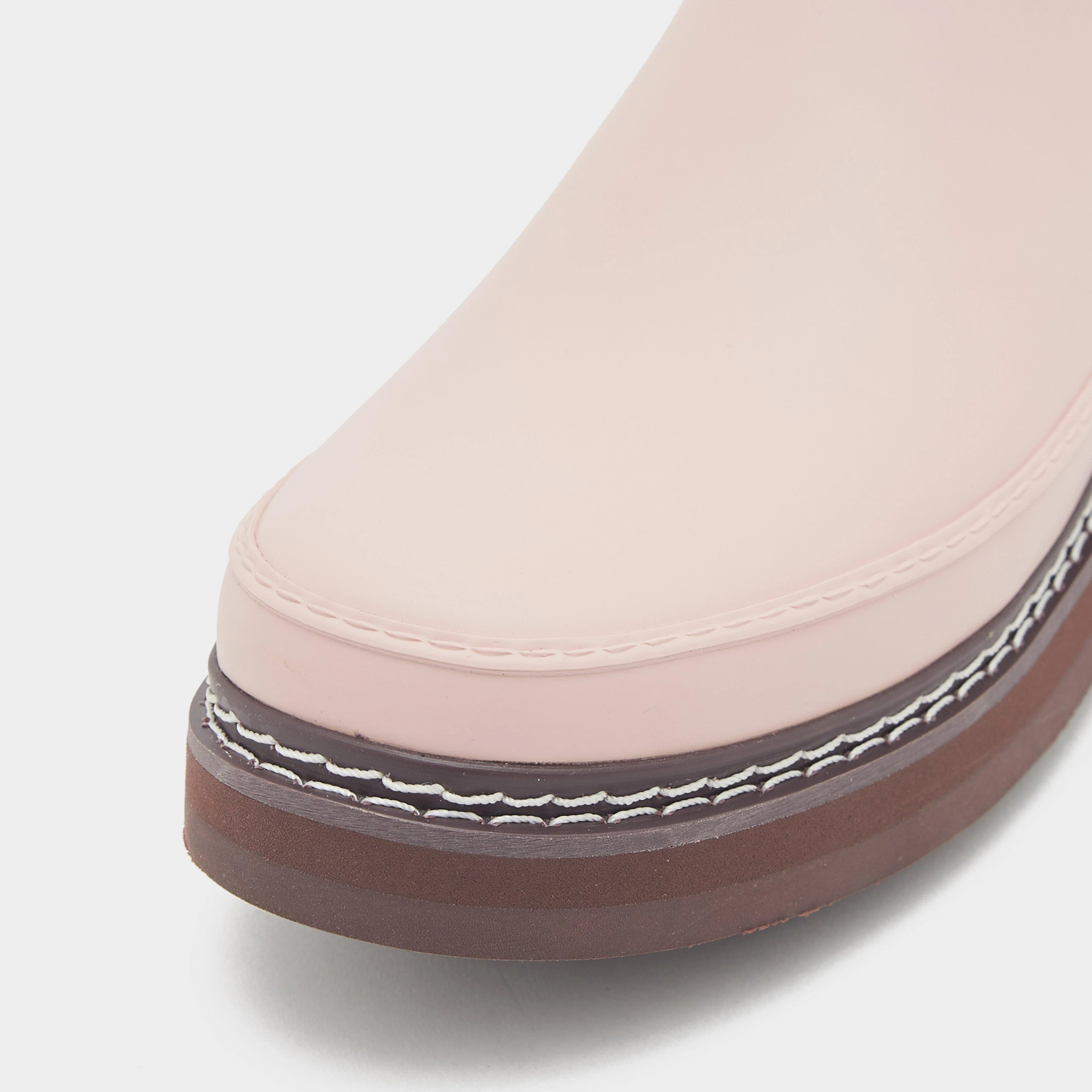 Women’s Refined Stitch Detail Chelsea Wellington Boots - Image 4