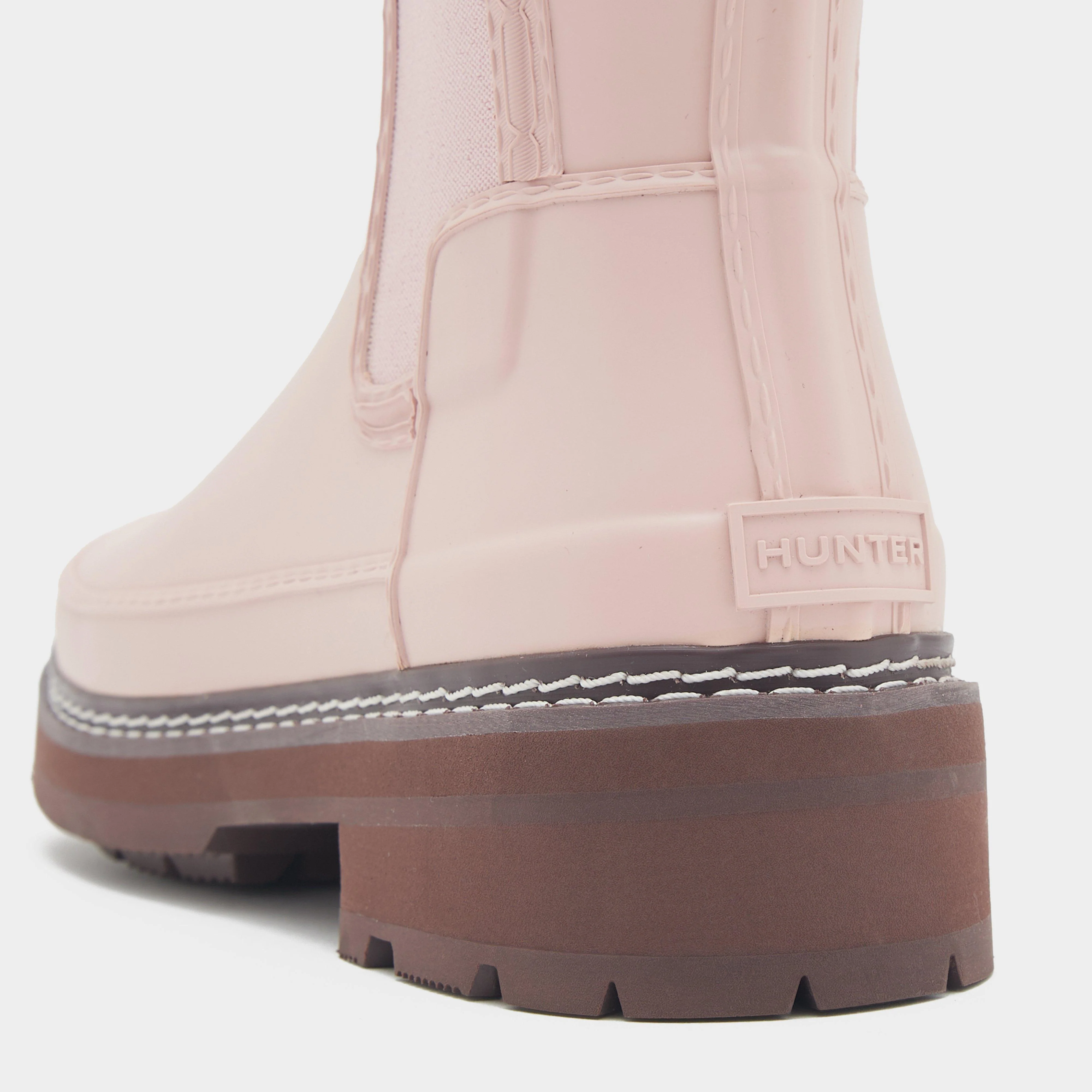 Women’s Refined Stitch Detail Chelsea Wellington Boots - Image 6