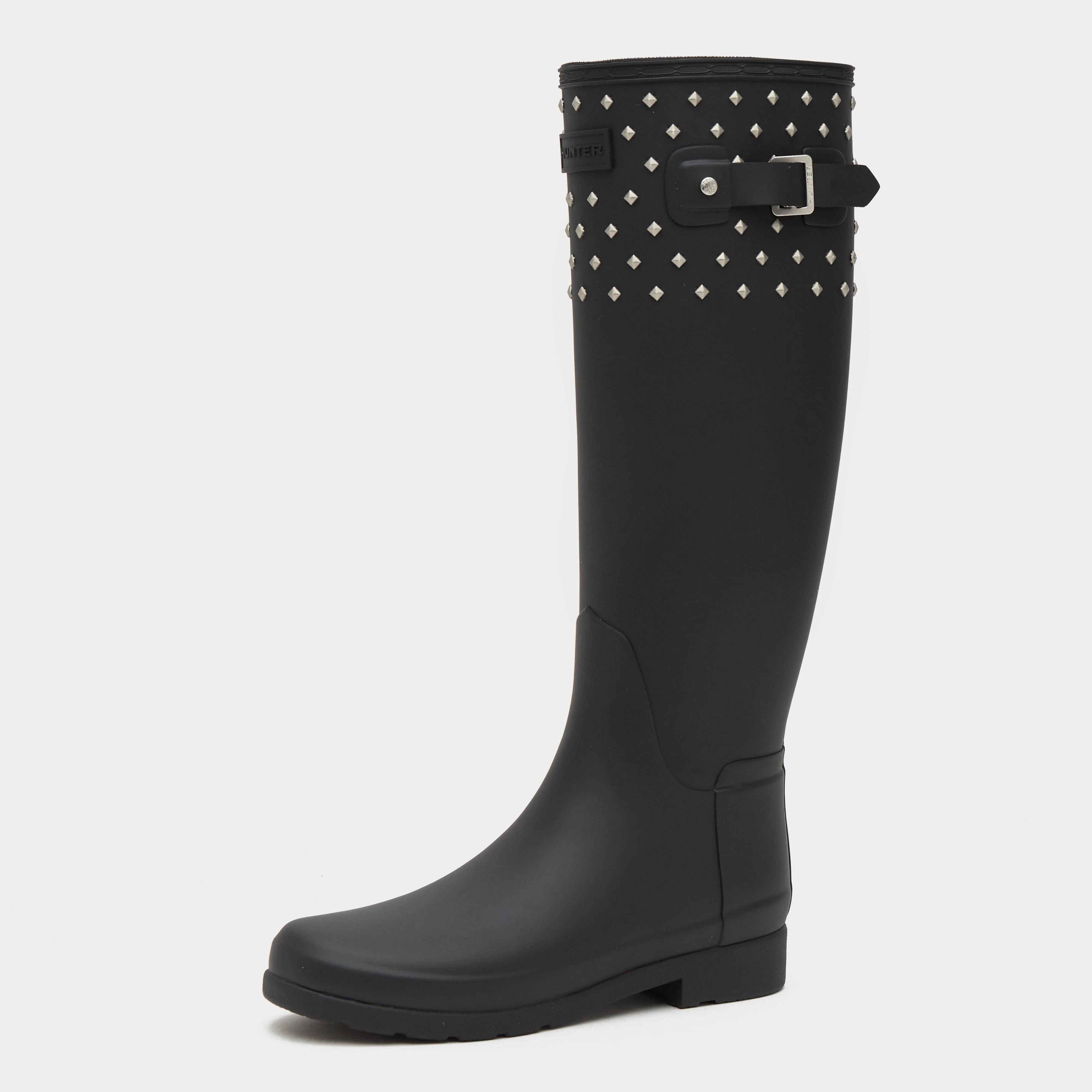 Women’s Refined Tall Studded Cuff Wellington Boots - Image 3