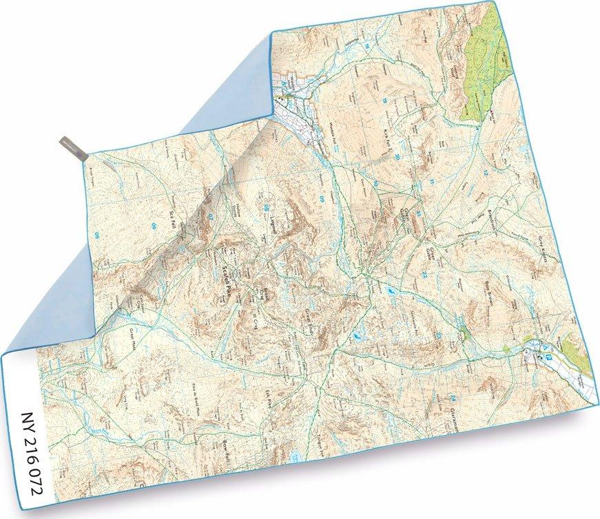 Giant Towel (Scafell OS Map Print) - Image 2