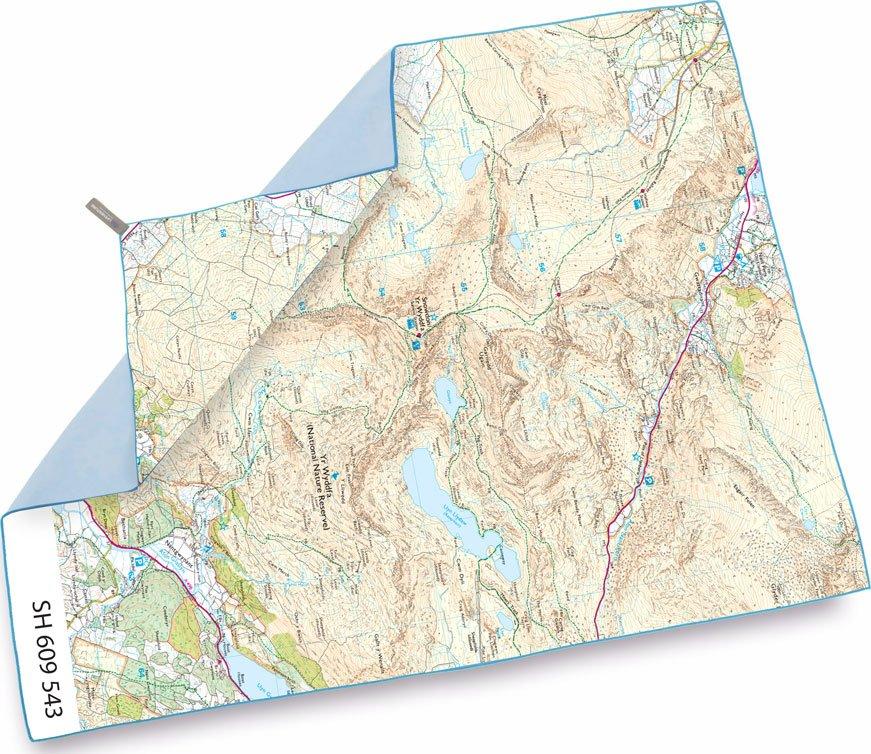 Giant Towel (Snowdon OS Map Print) - Image 2