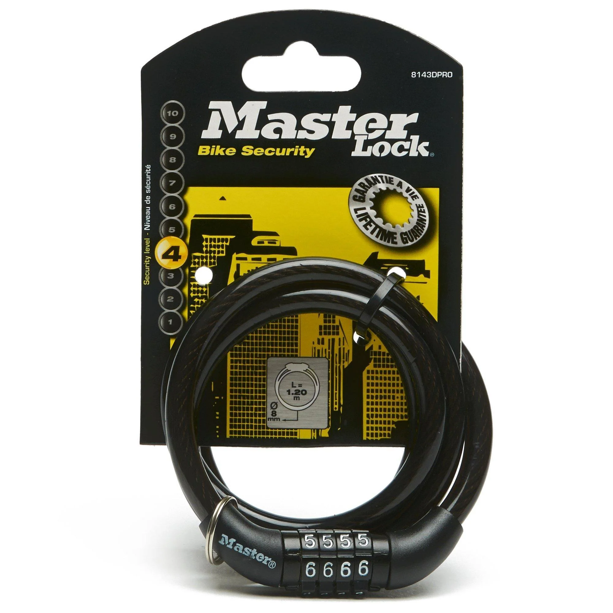 Street Quantum Self Coiling Combination Lock - Image 4