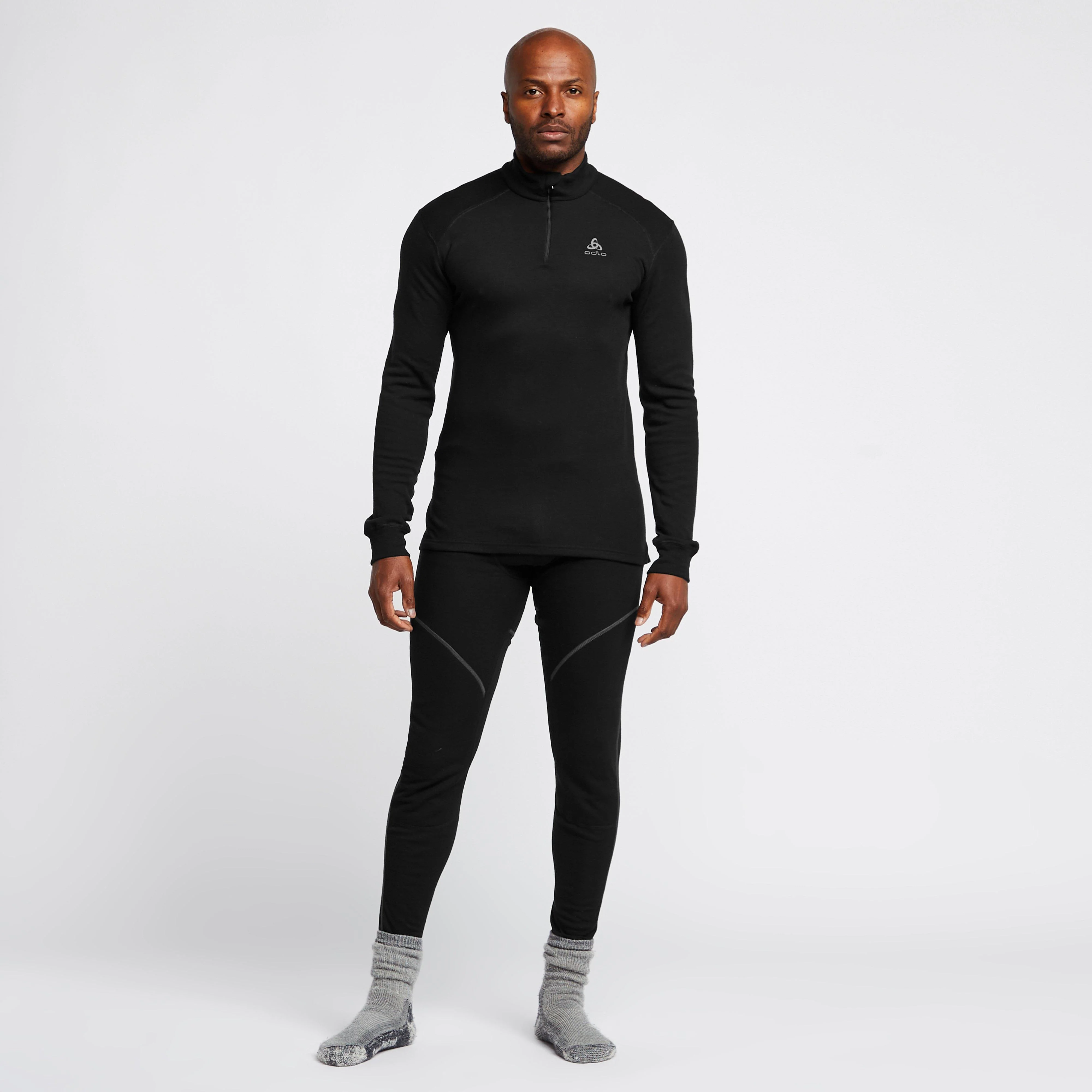 Men's Active Warm Long Sleeve Half Zip Baselayer Top - Image 9