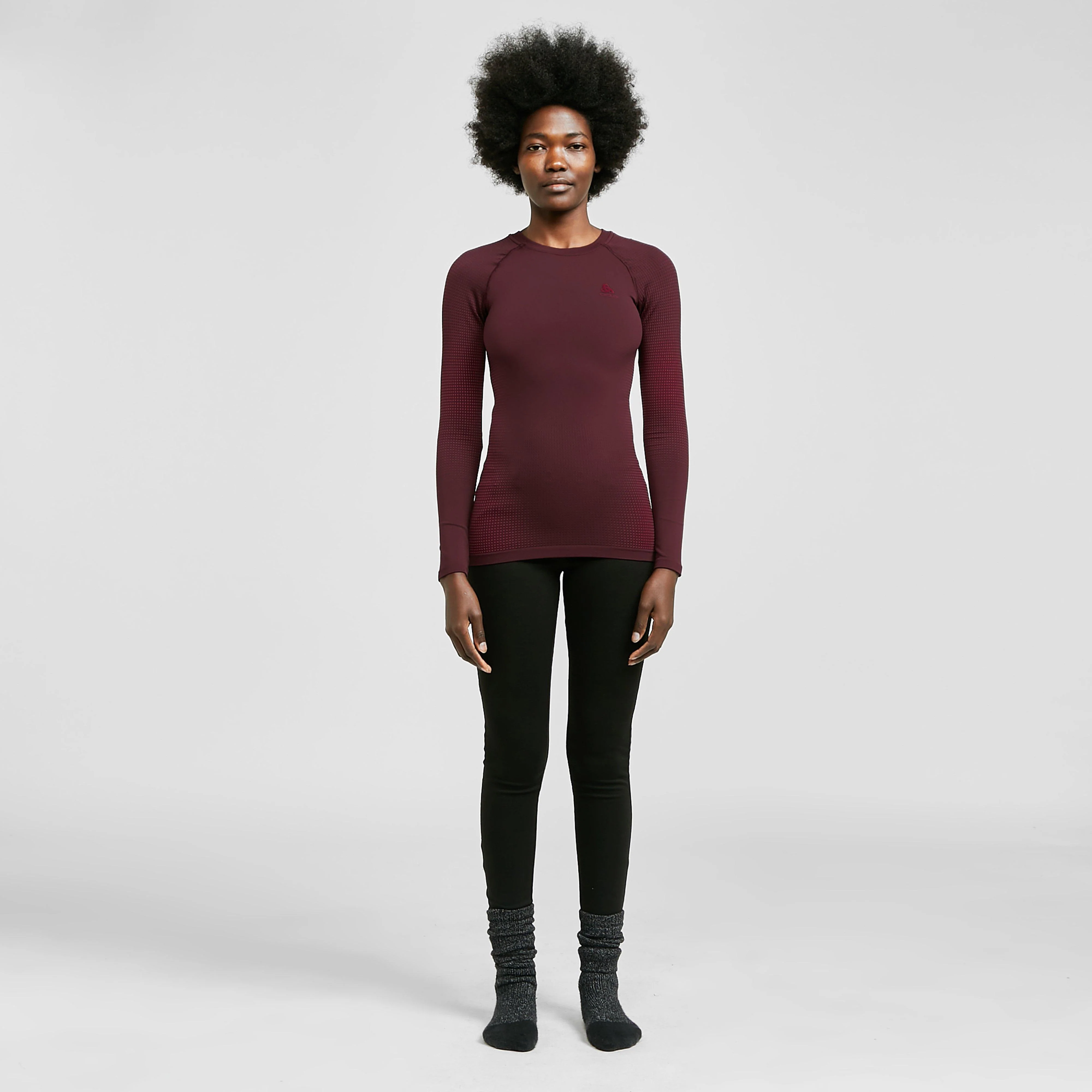 Womens Performance Warm Long Sleeve Crew Neck Baselayer - Image 3
